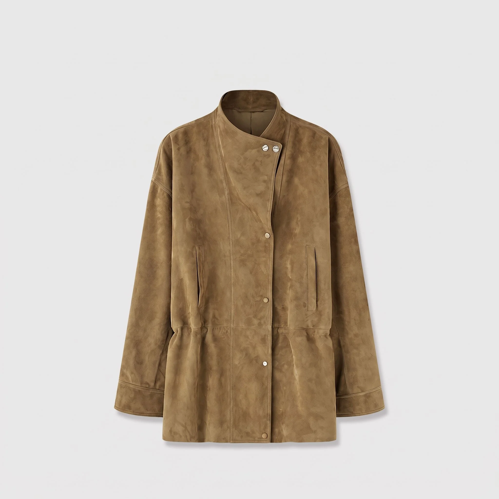 Drawstring Leather Jacket - Image 7