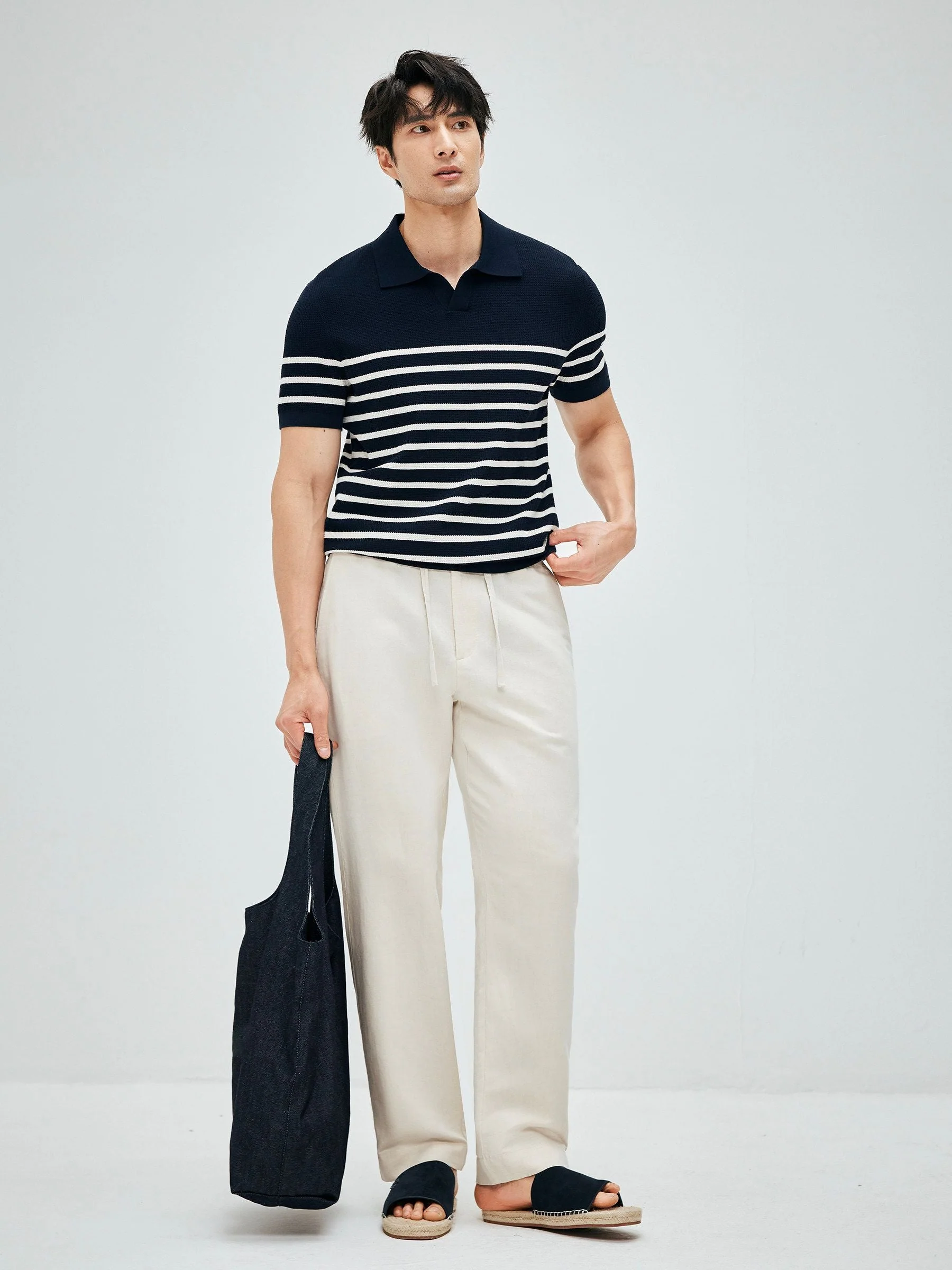 Drawstring Linen Pants - Image 2