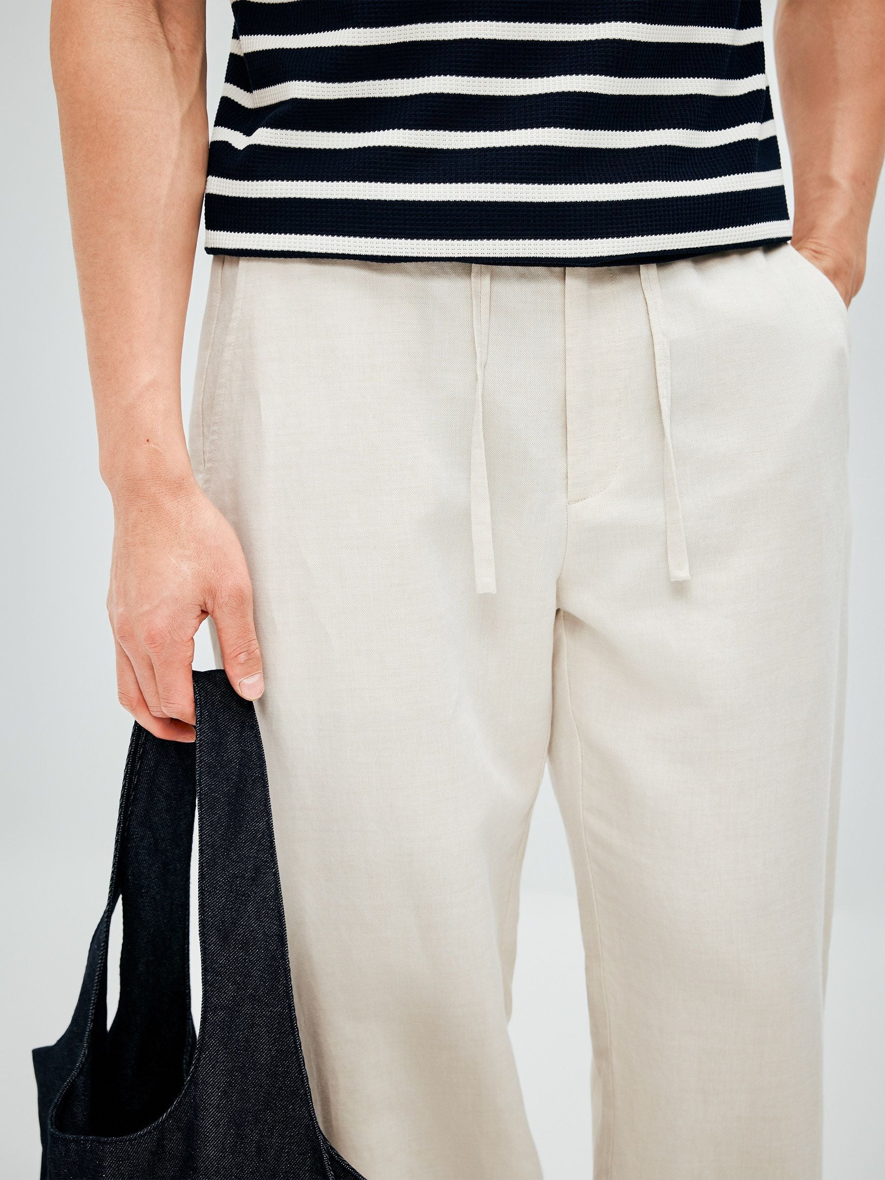 Drawstring Linen Pants - Image 6