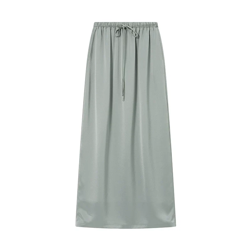 Drawstring Maxi Skirt - Image 8