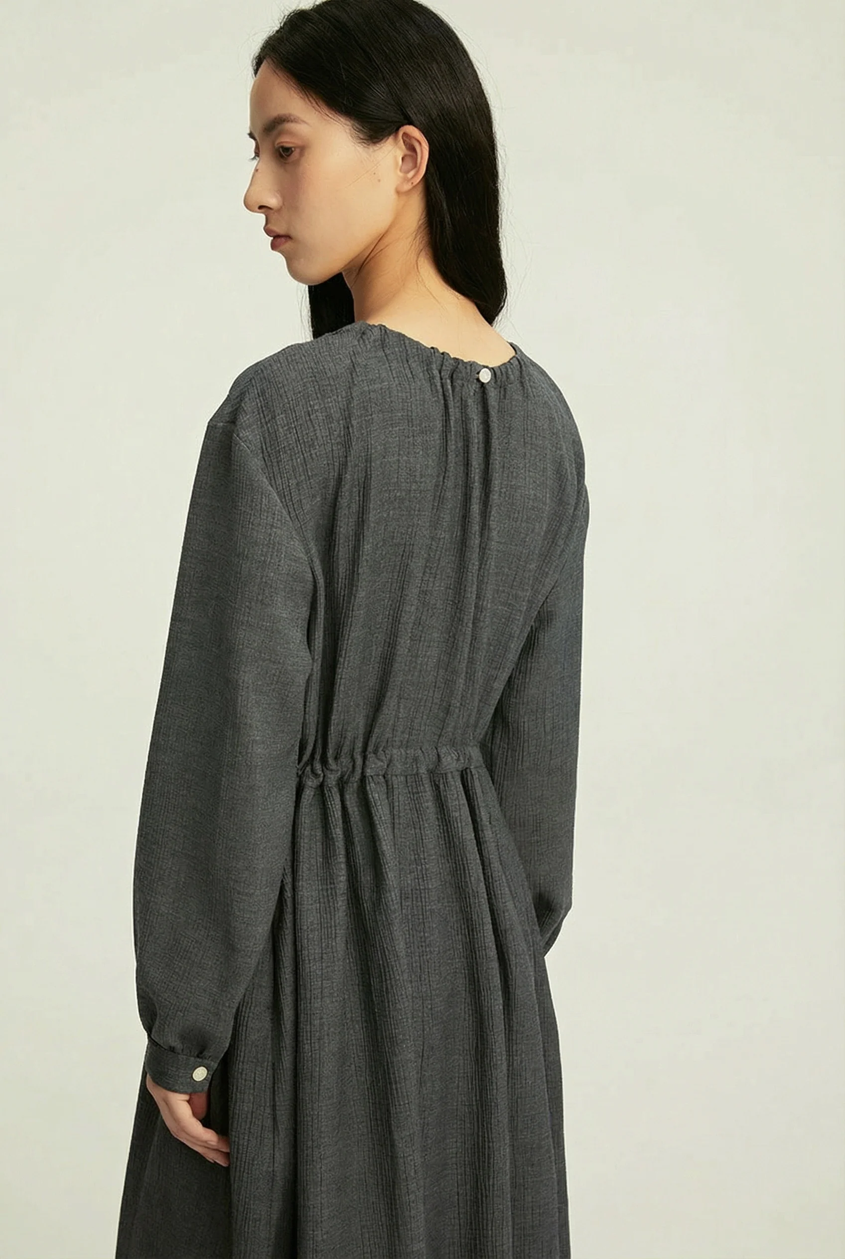 Drawstring Midi Dress - Image 2