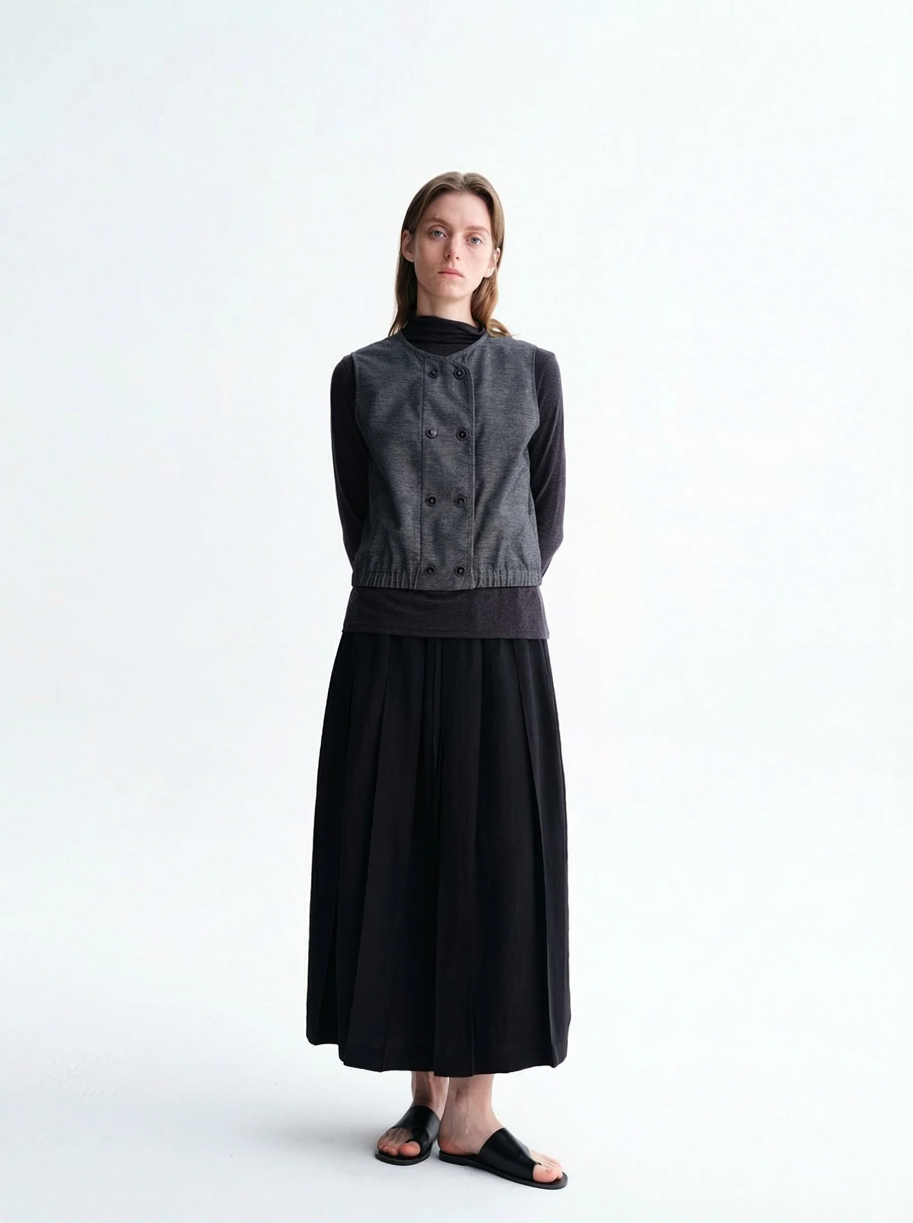 Drawstring Midi Skirt - Image 4