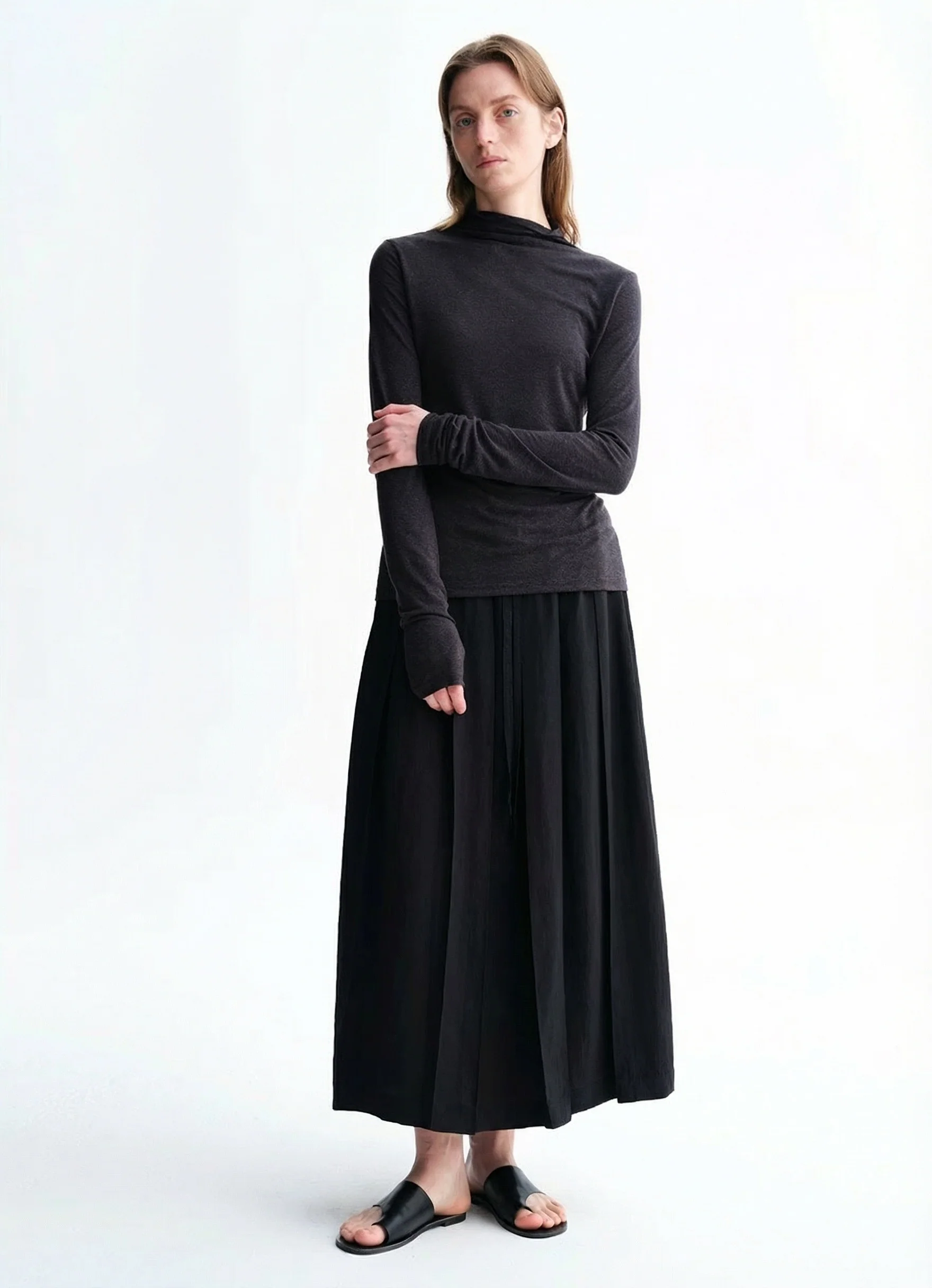 Drawstring Midi Skirt - Image 6