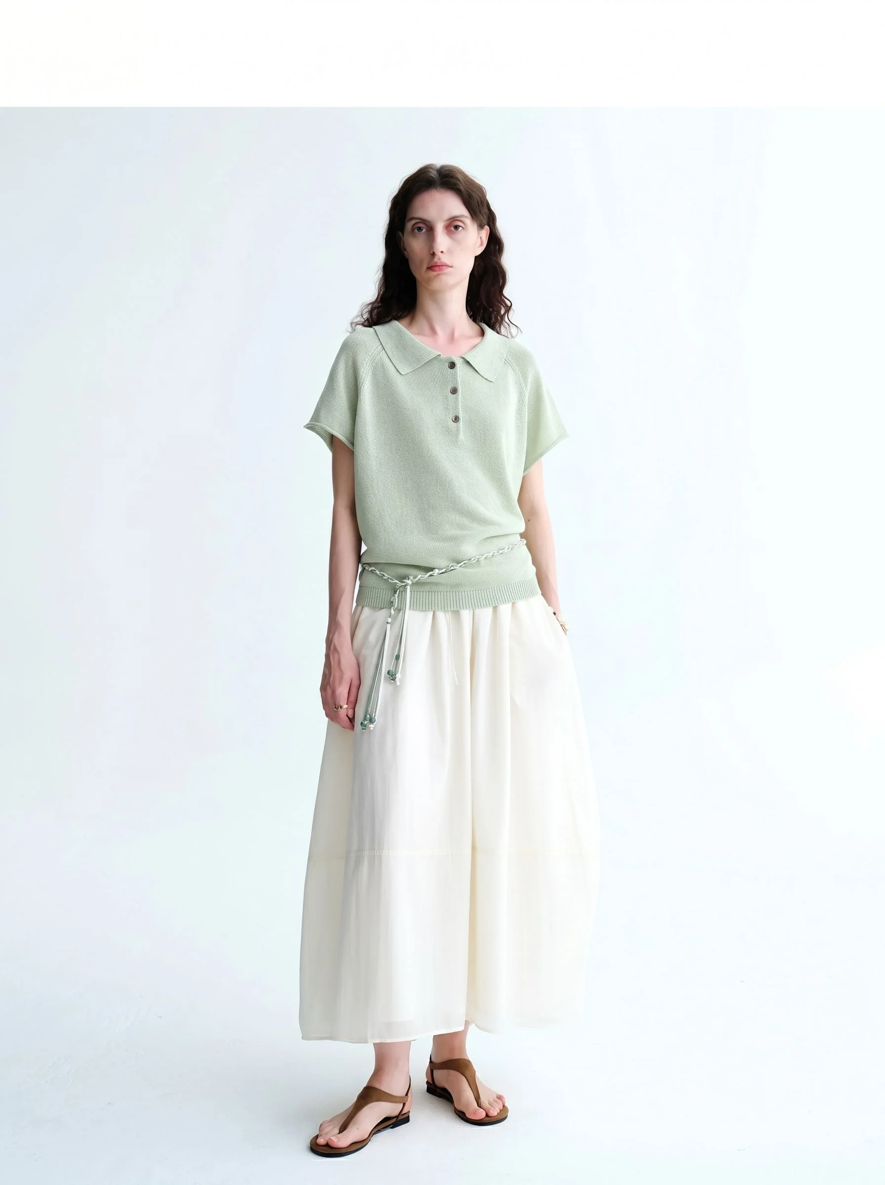 Drawstring Midi Skirt - Image 5