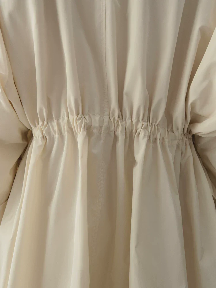 Drawstring Parka Coat - Image 4