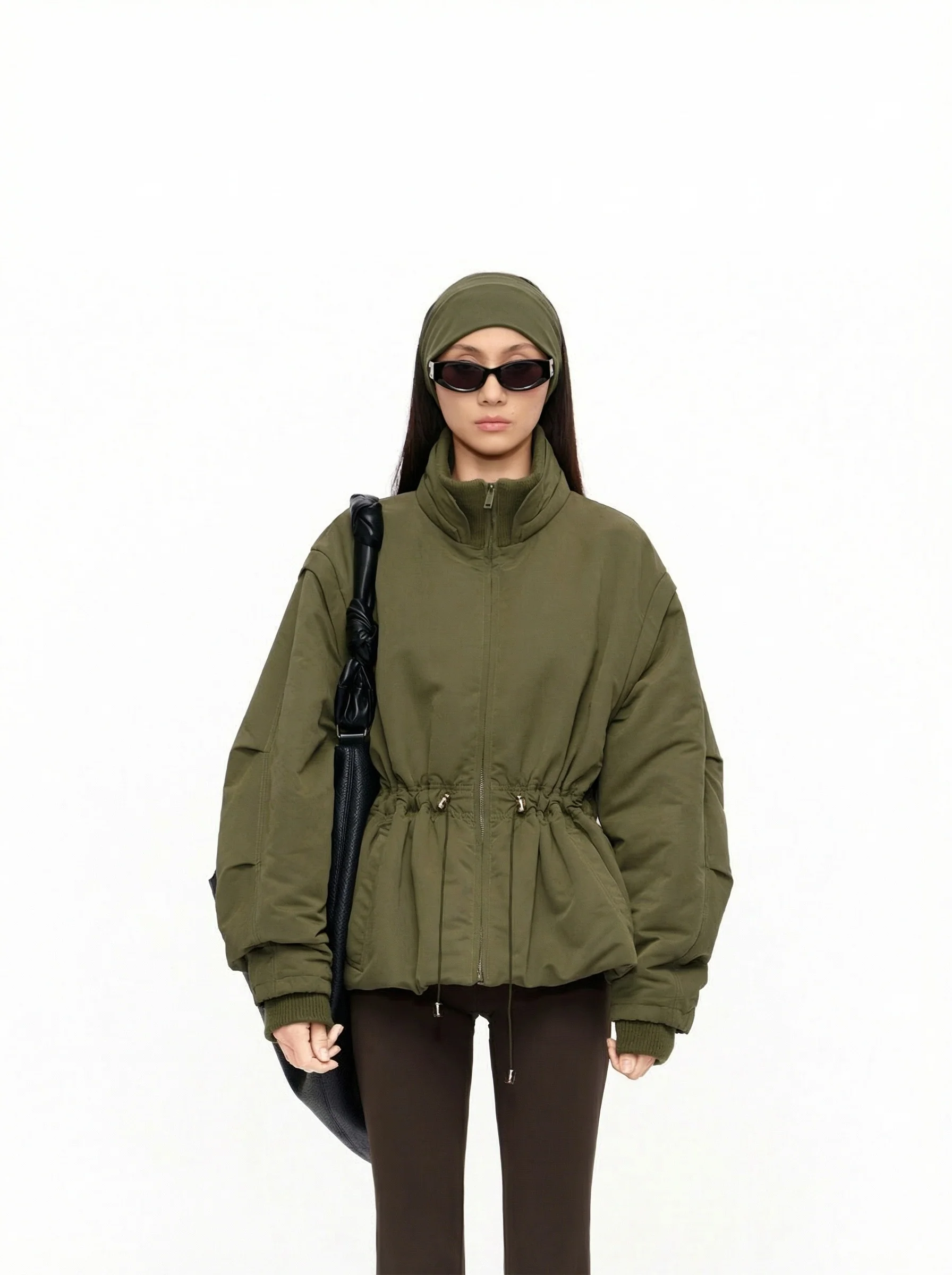 Drawstring Puffer Jacket
