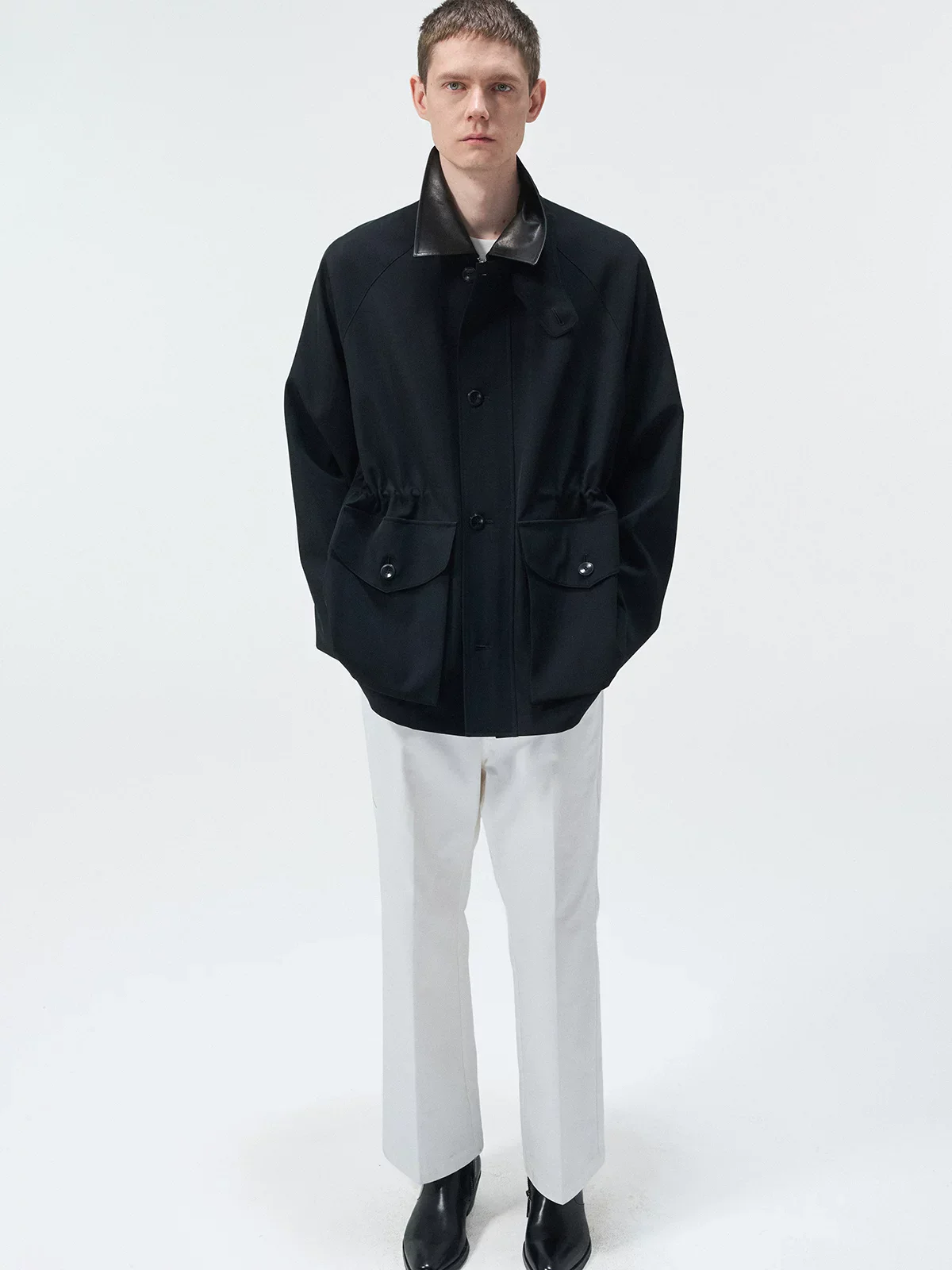 Drawstring Safari Jacket