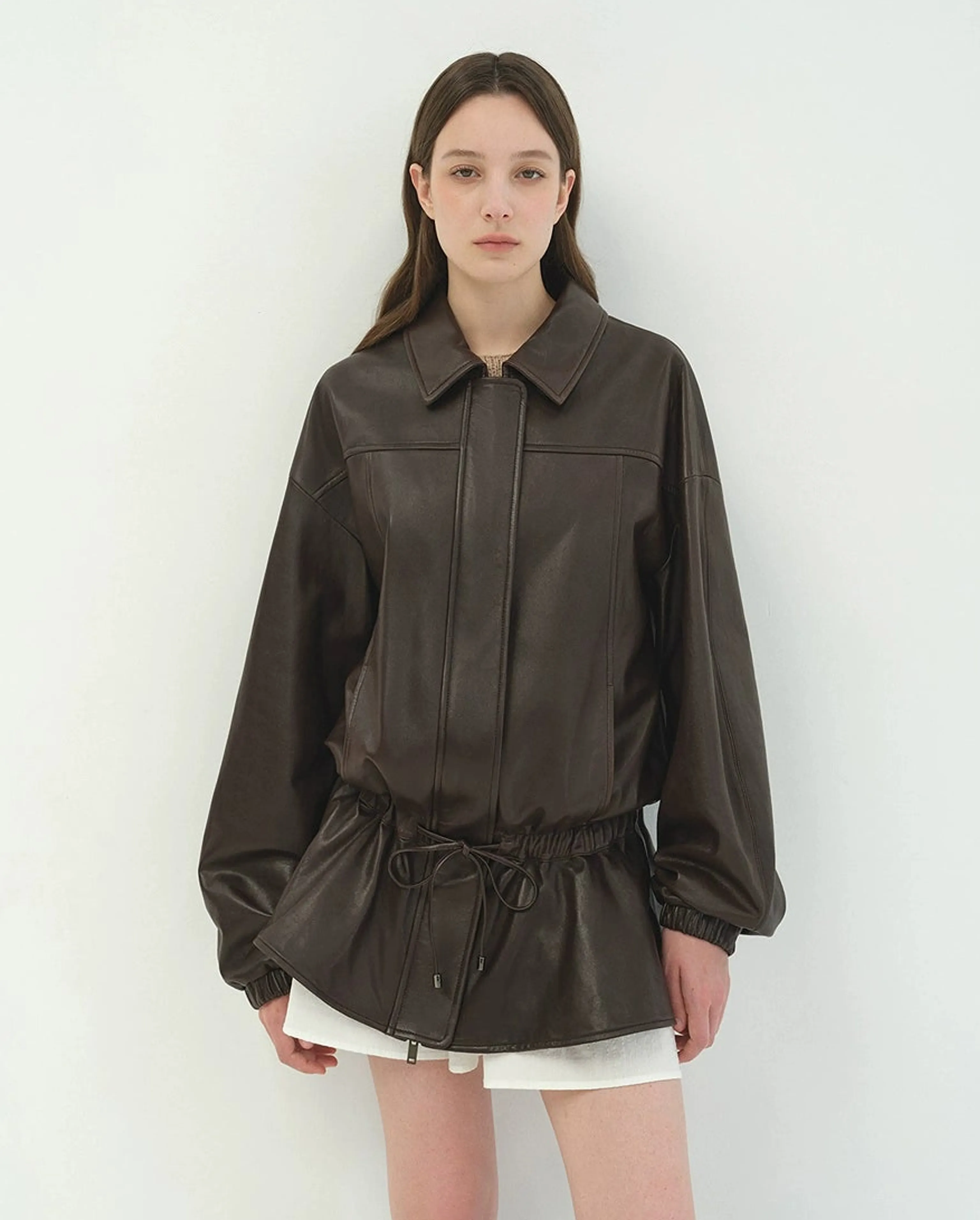 Drawstring Sheepskin Jacket - Image 7