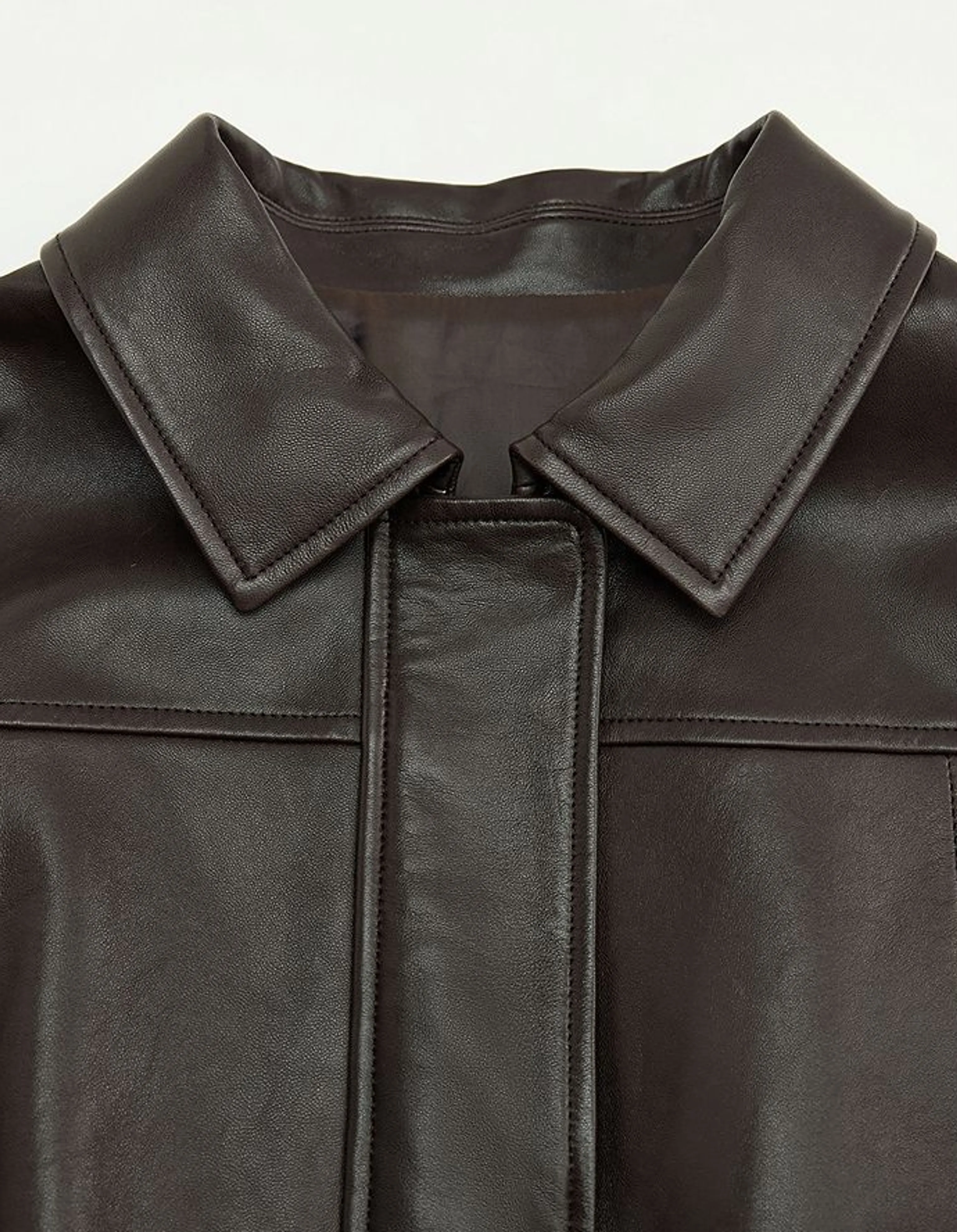 Drawstring Sheepskin Jacket - Image 9