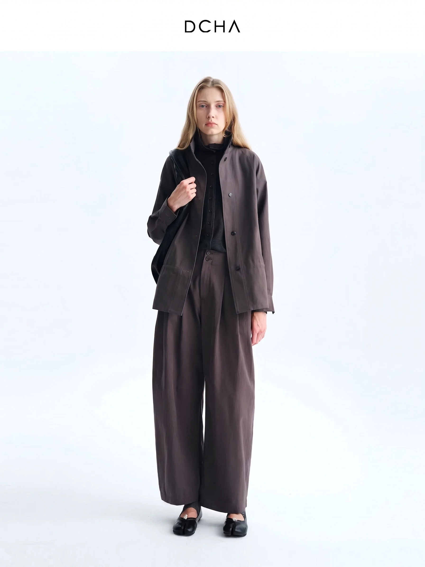 Drawstring Stand-Collar Jacket - Image 4