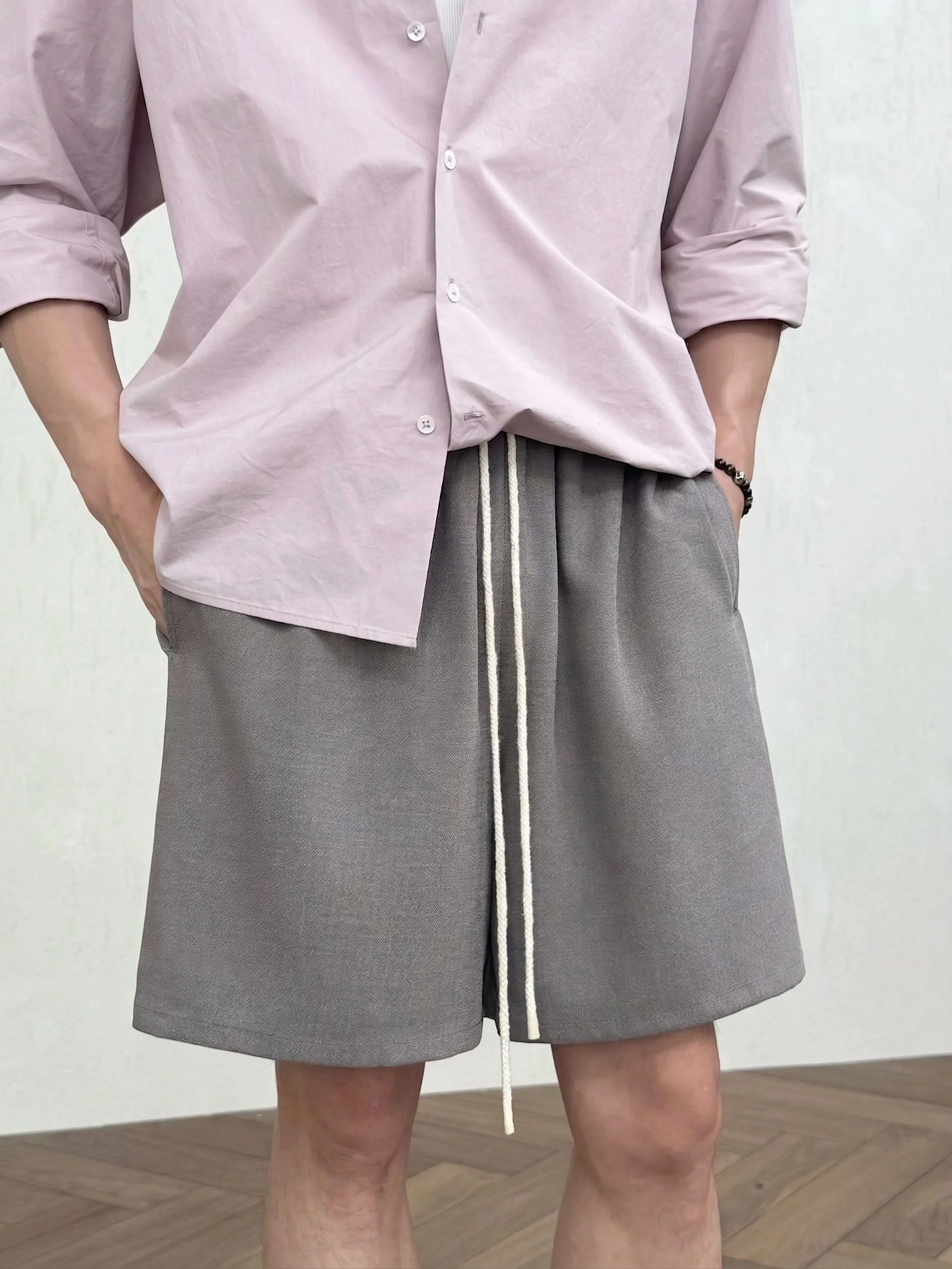 Drawstring Tailored Shorts - Image 2