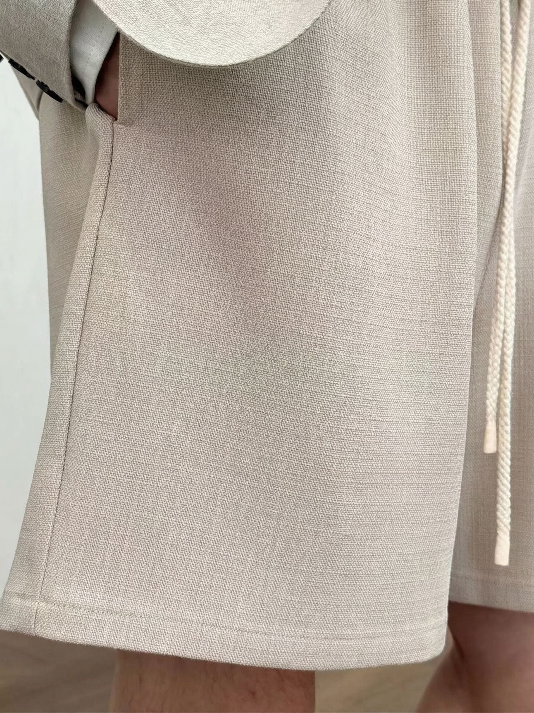 Drawstring Tailored Shorts - Image 5