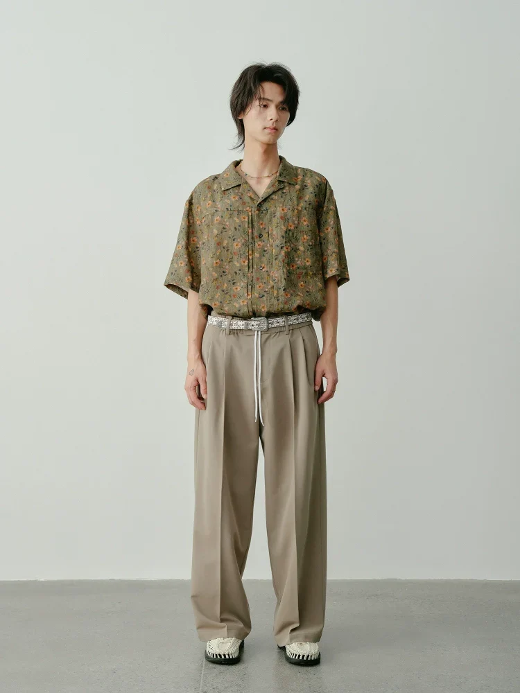 Drawstring Tapered Trousers - Image 3