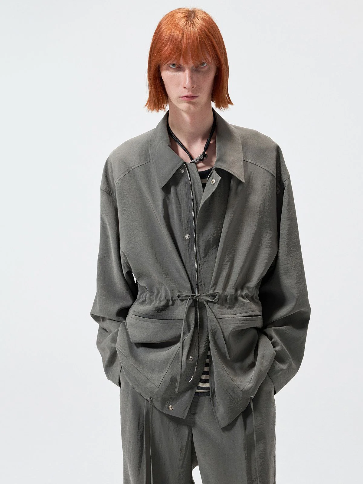Drawstring Utility Jacket