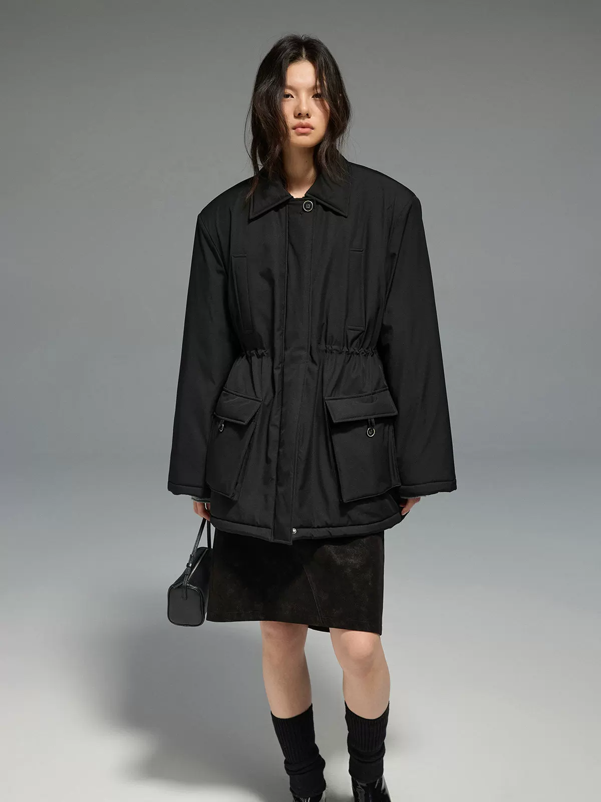 Drawstring Waist Jacket
