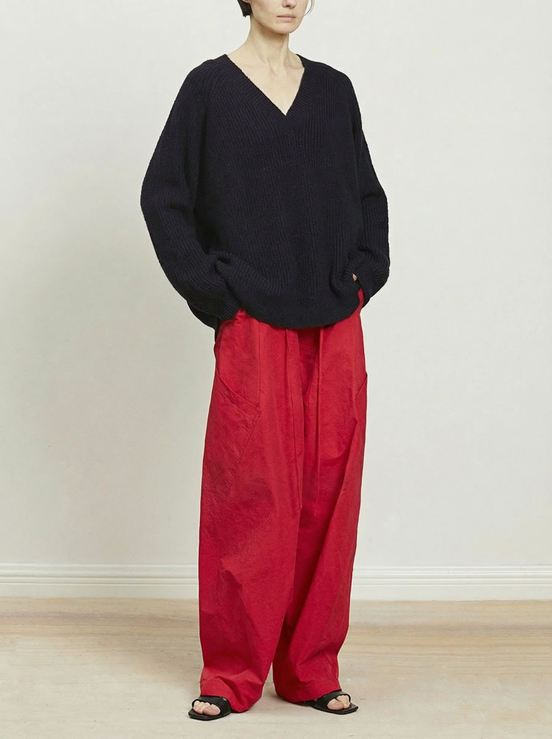 Drawstring Wide-Leg Pants - Image 4