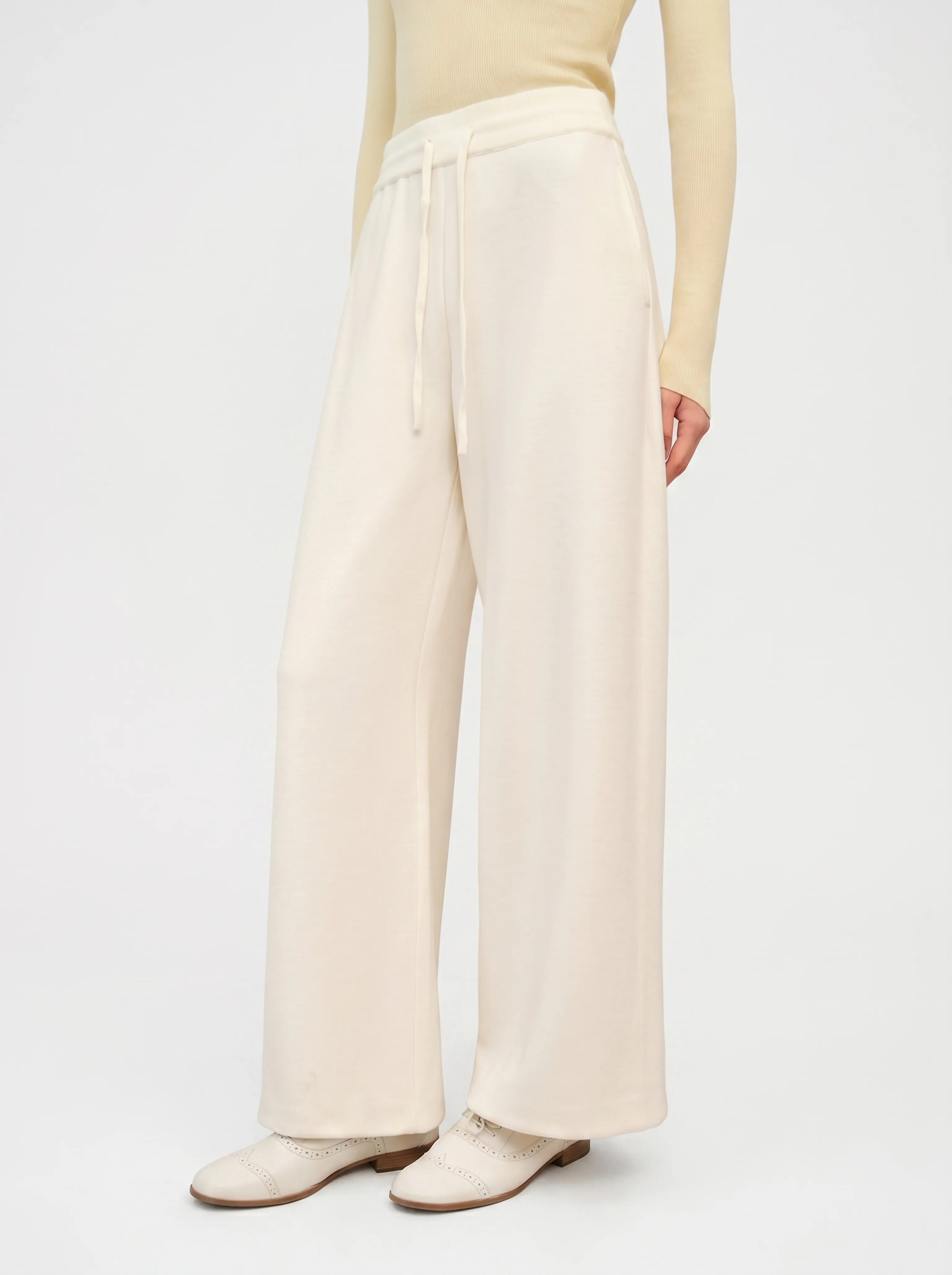 Drawstring Wide-Leg Pants