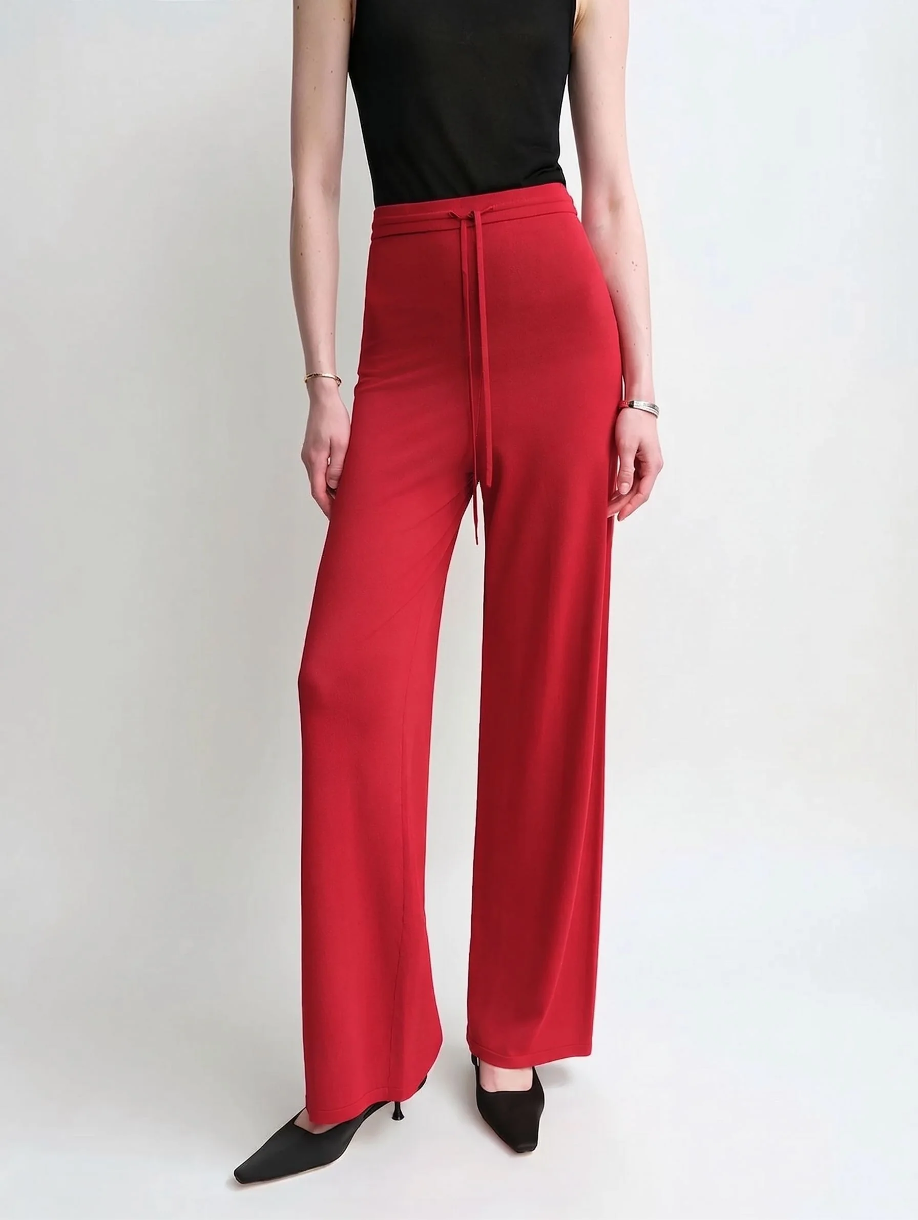 Drawstring Wide-Leg Pants - Image 7