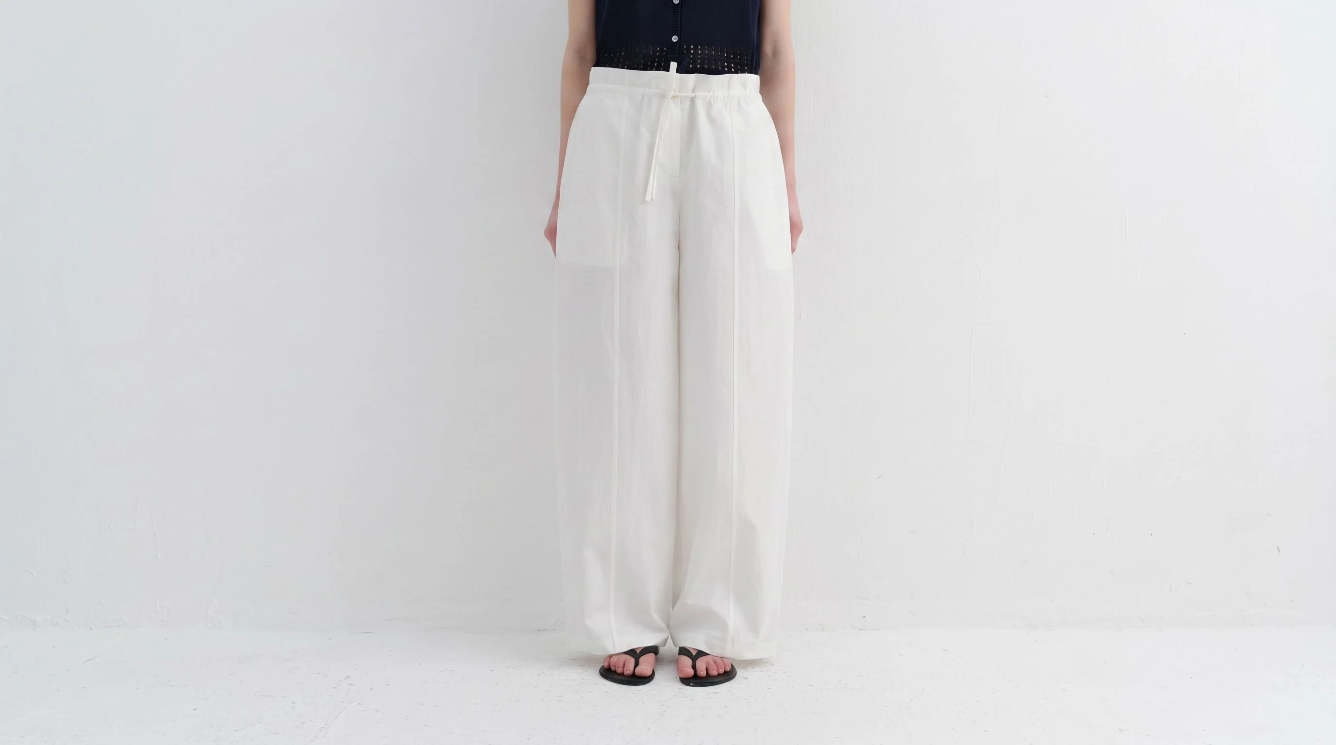 Drawstring Wide-Leg Pants - Image 7