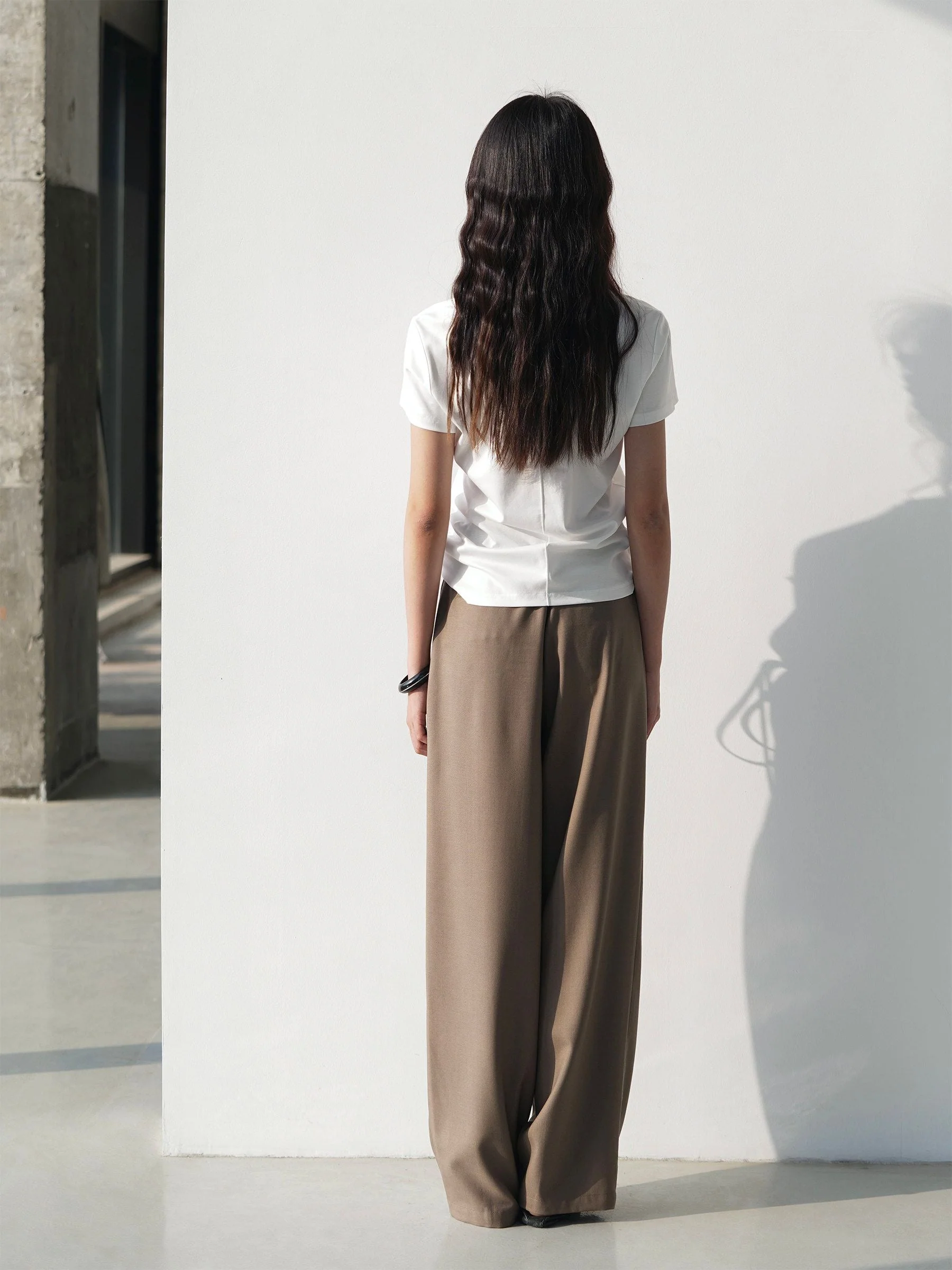 Drawstring Wide-Leg Trousers - Image 5