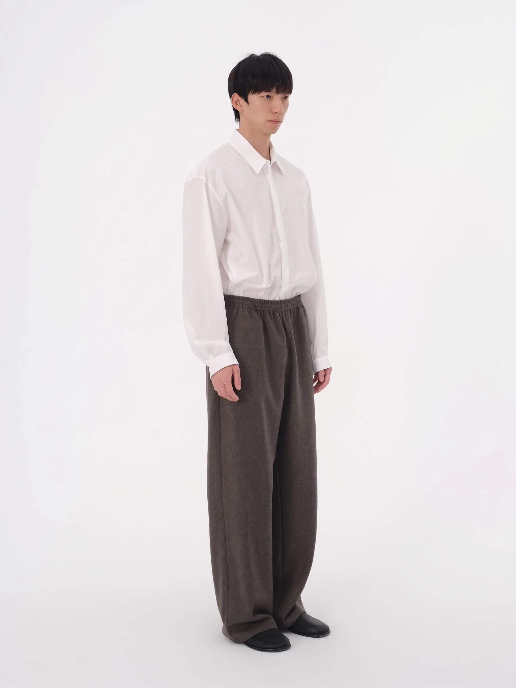 Drawstring Wide-Leg Trousers - Image 3