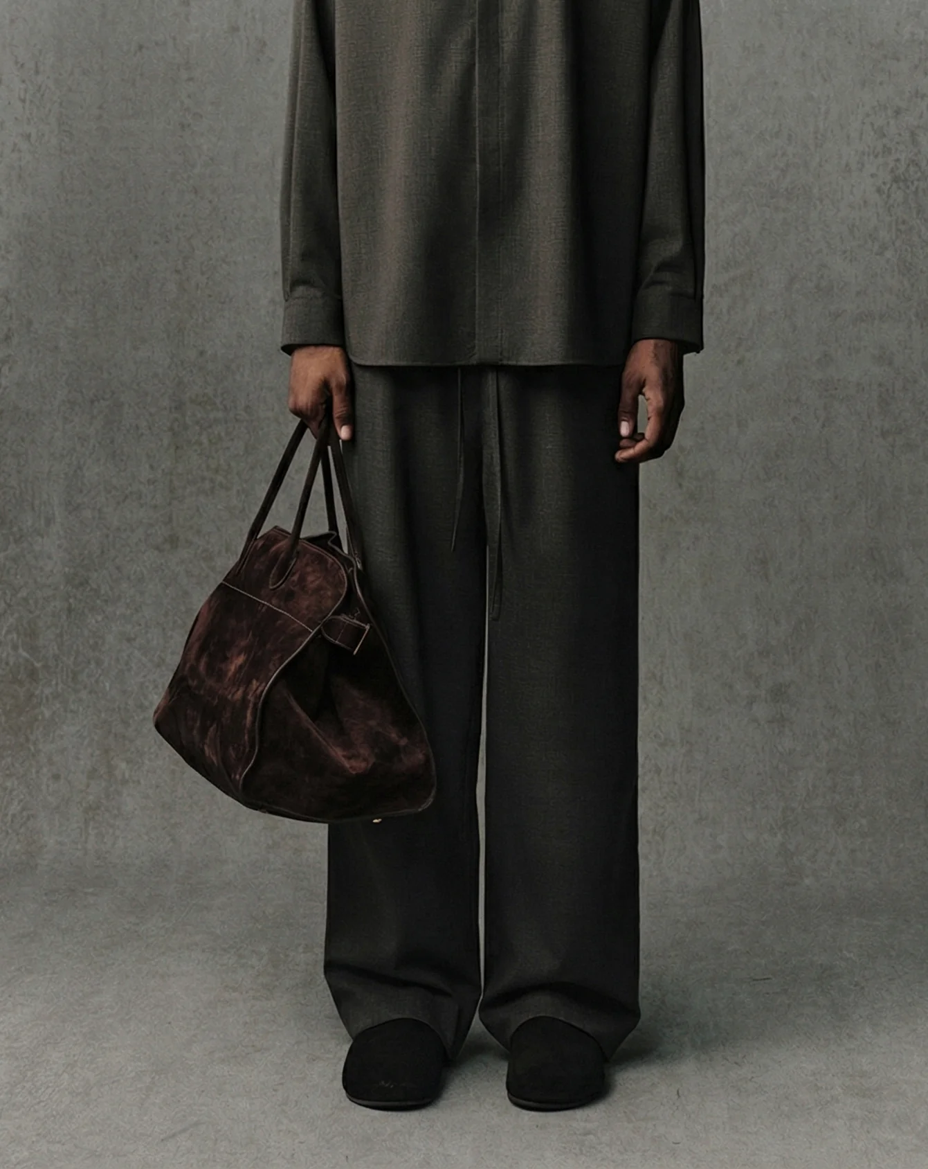 Drawstring Wide-Leg Trousers - Image 3