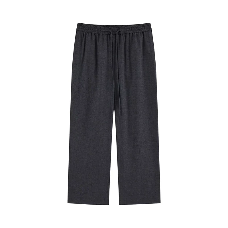 Drawstring Wide-Leg Trousers - Image 7