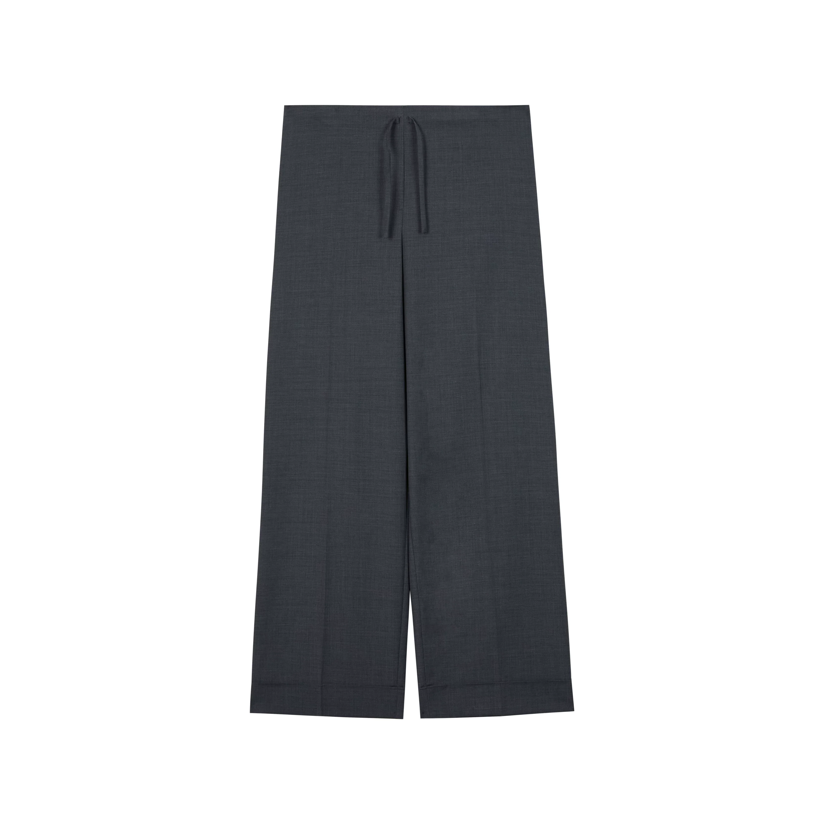 Drawstring Wide-Leg Trousers - Image 2