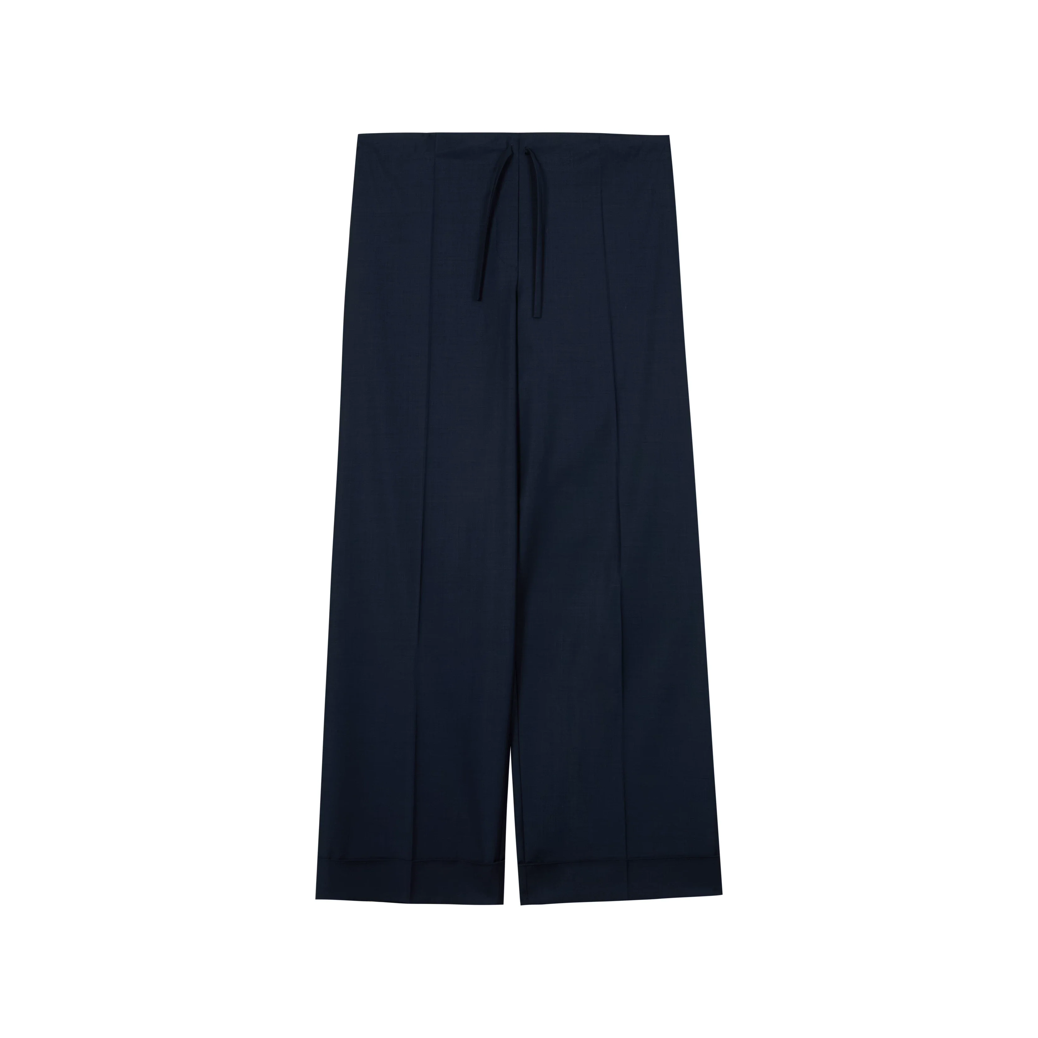 Drawstring Wide-Leg Trousers - Image 3