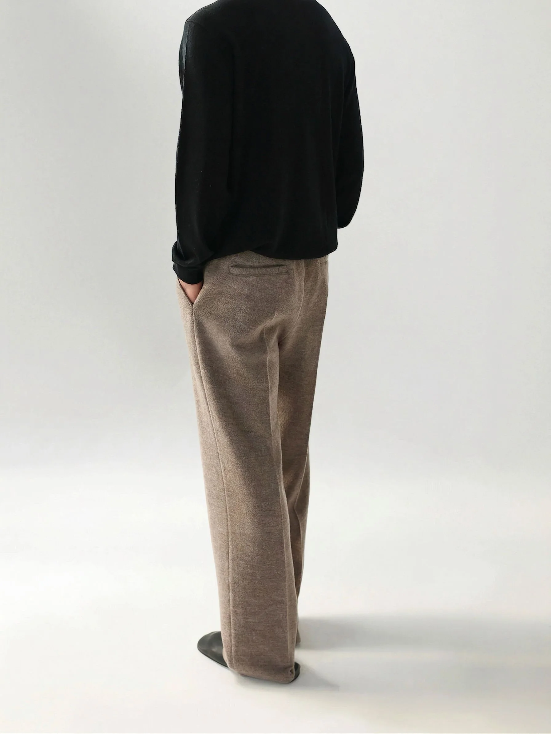 Drawstring Wide-Leg Trousers - Image 2