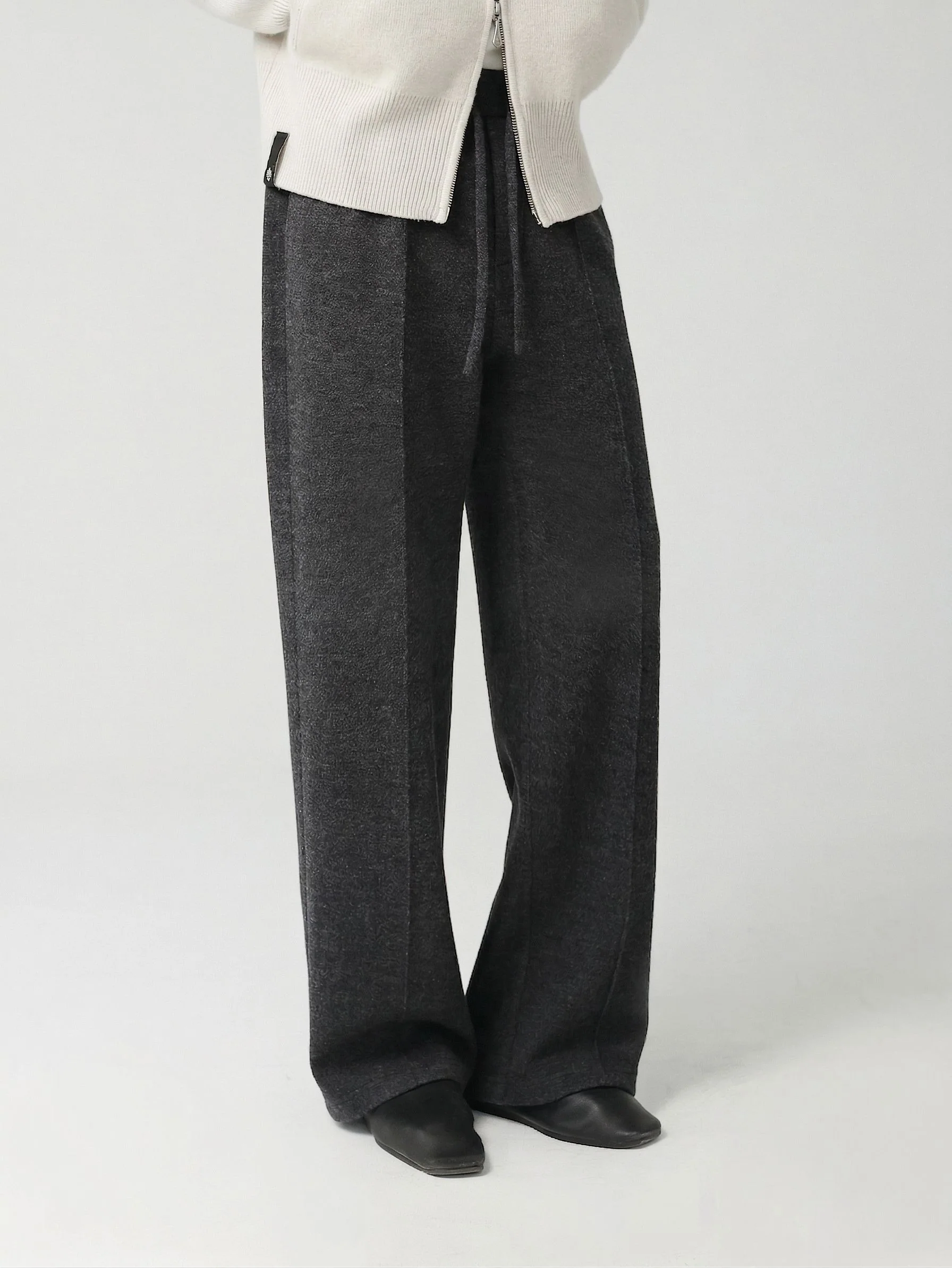 Drawstring Wide-Leg Trousers - Image 4