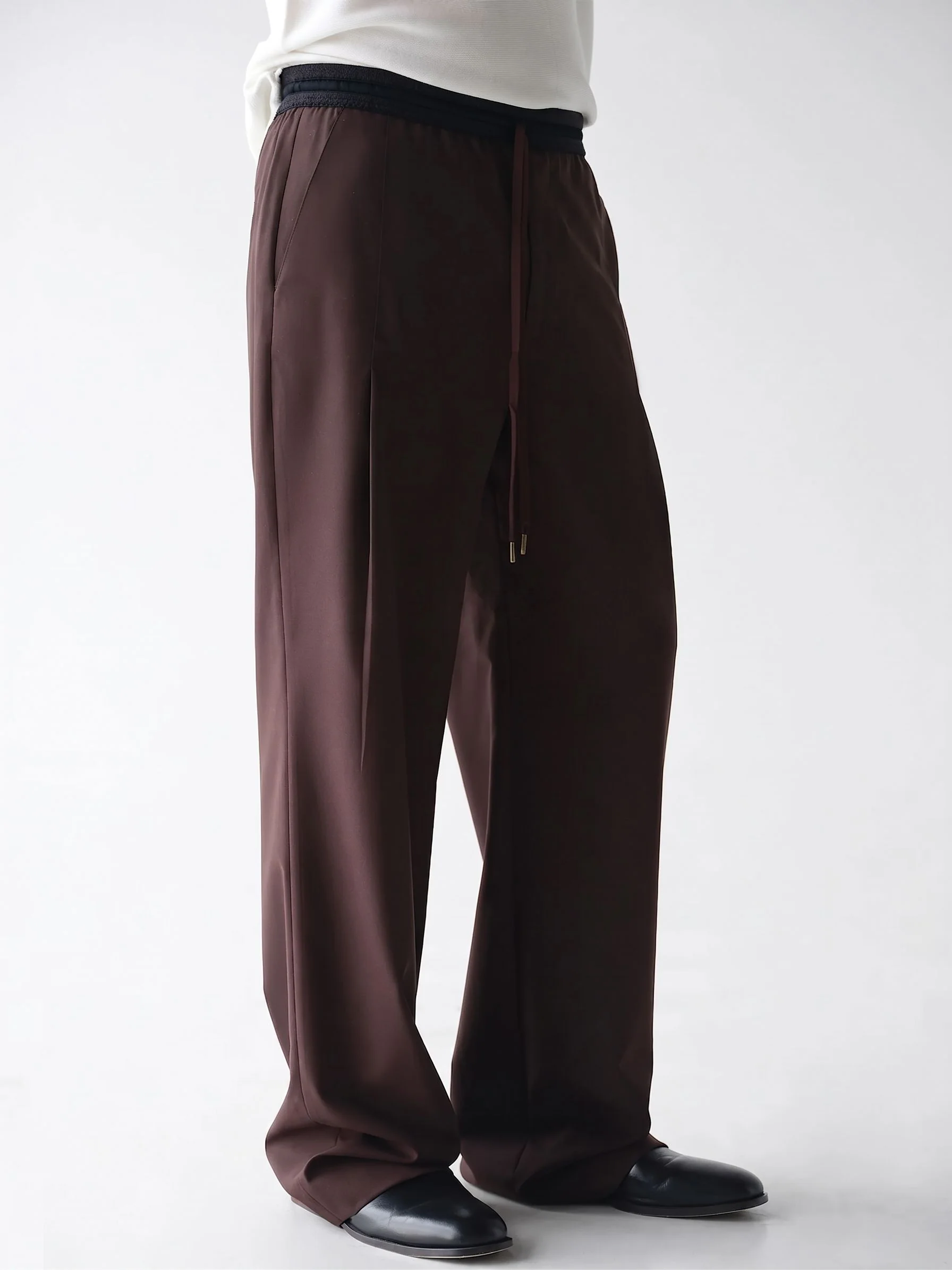 Drawstring Wide Trousers - Image 4