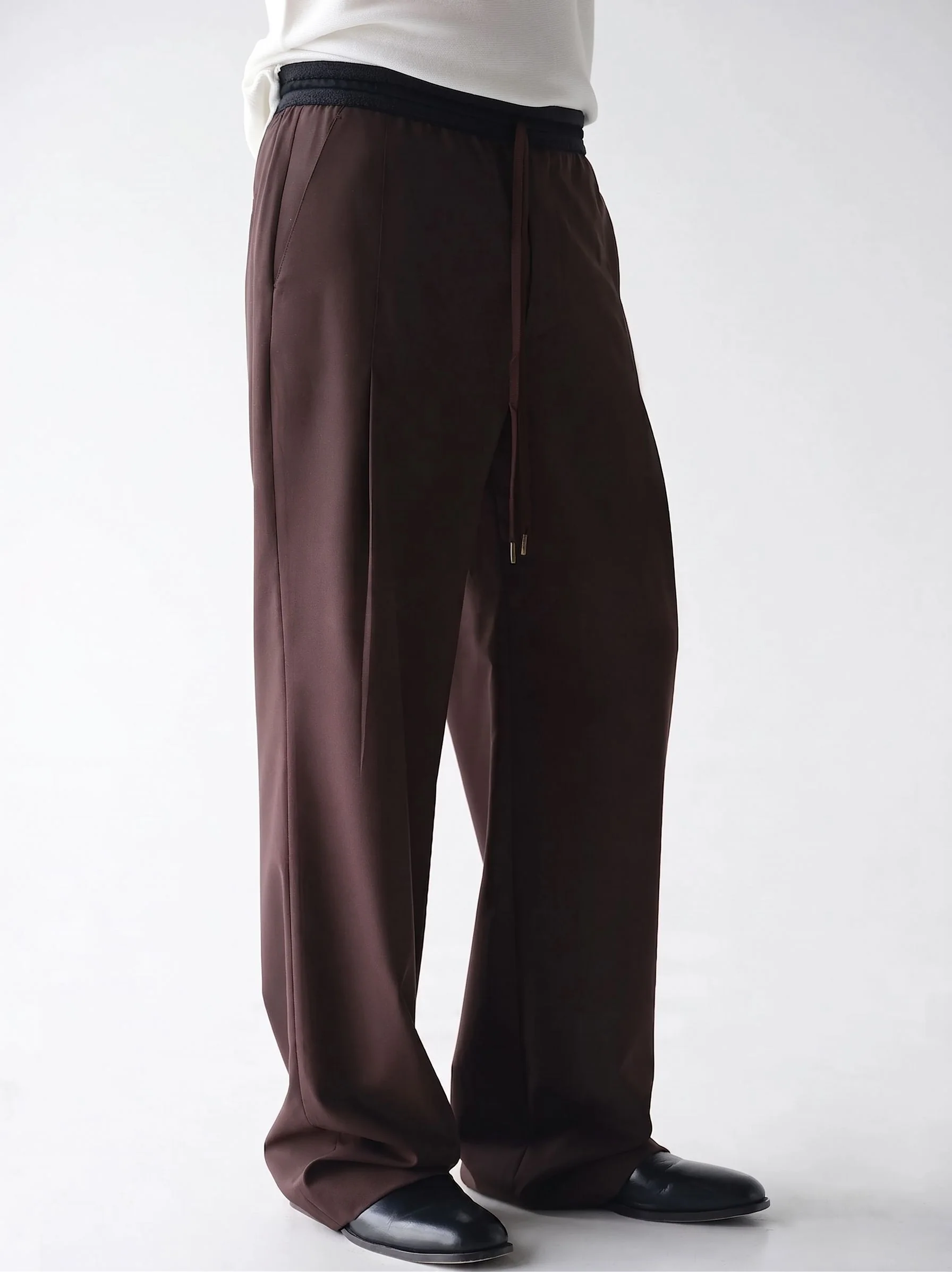 Drawstring Wide Trousers - Image 5