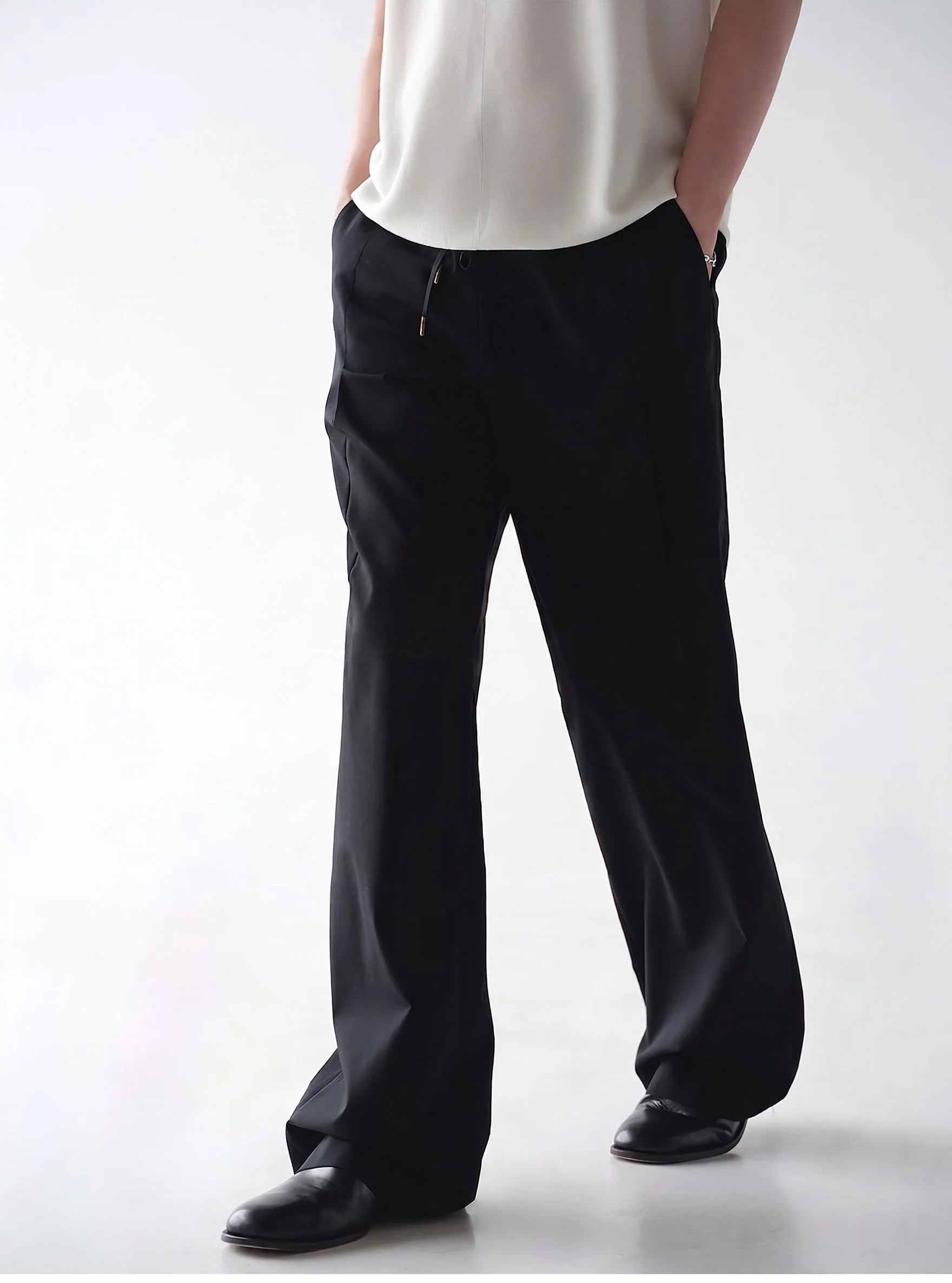 Drawstring Wide Trousers - Image 6