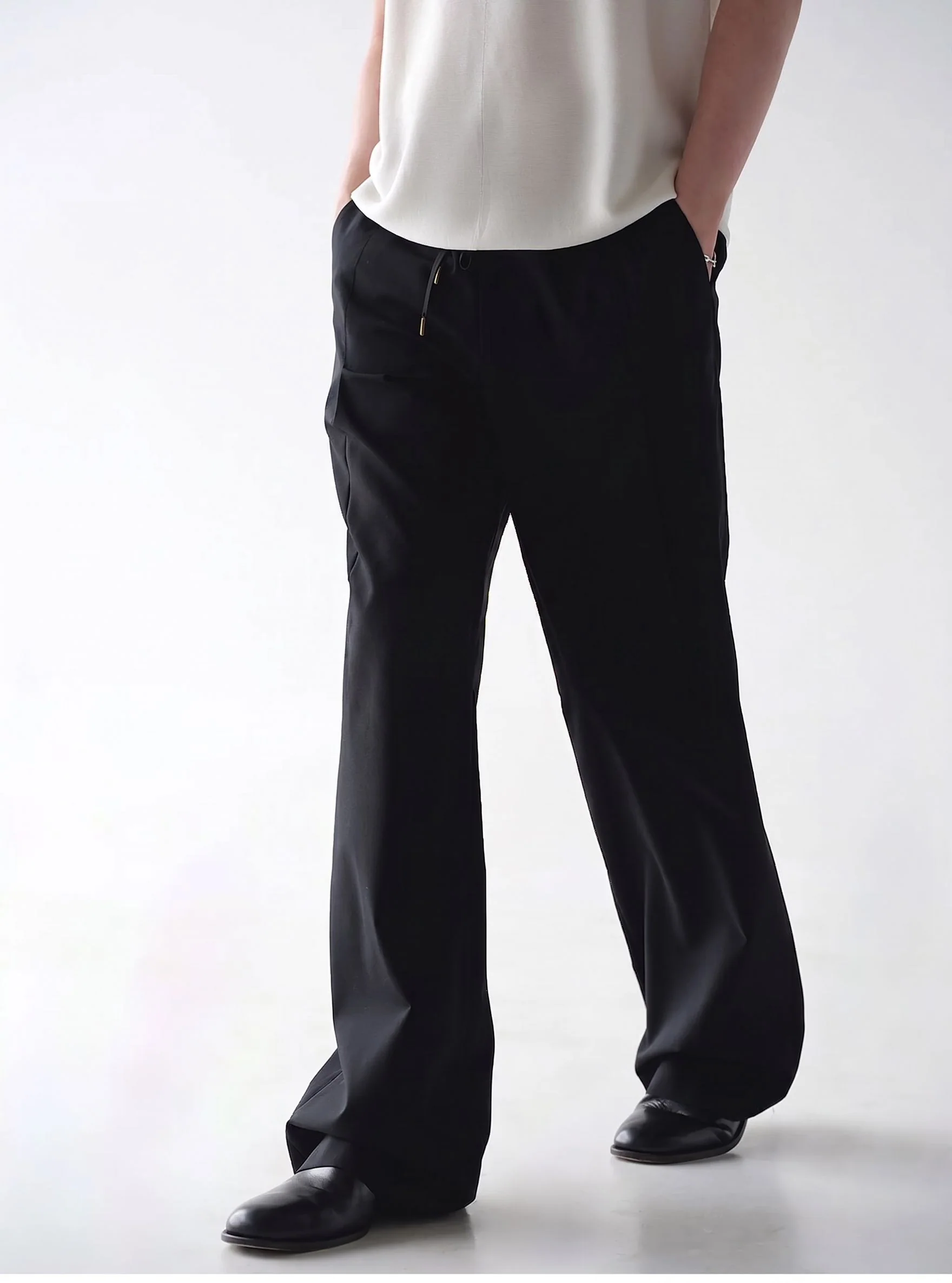 Drawstring Wide Trousers - Image 7