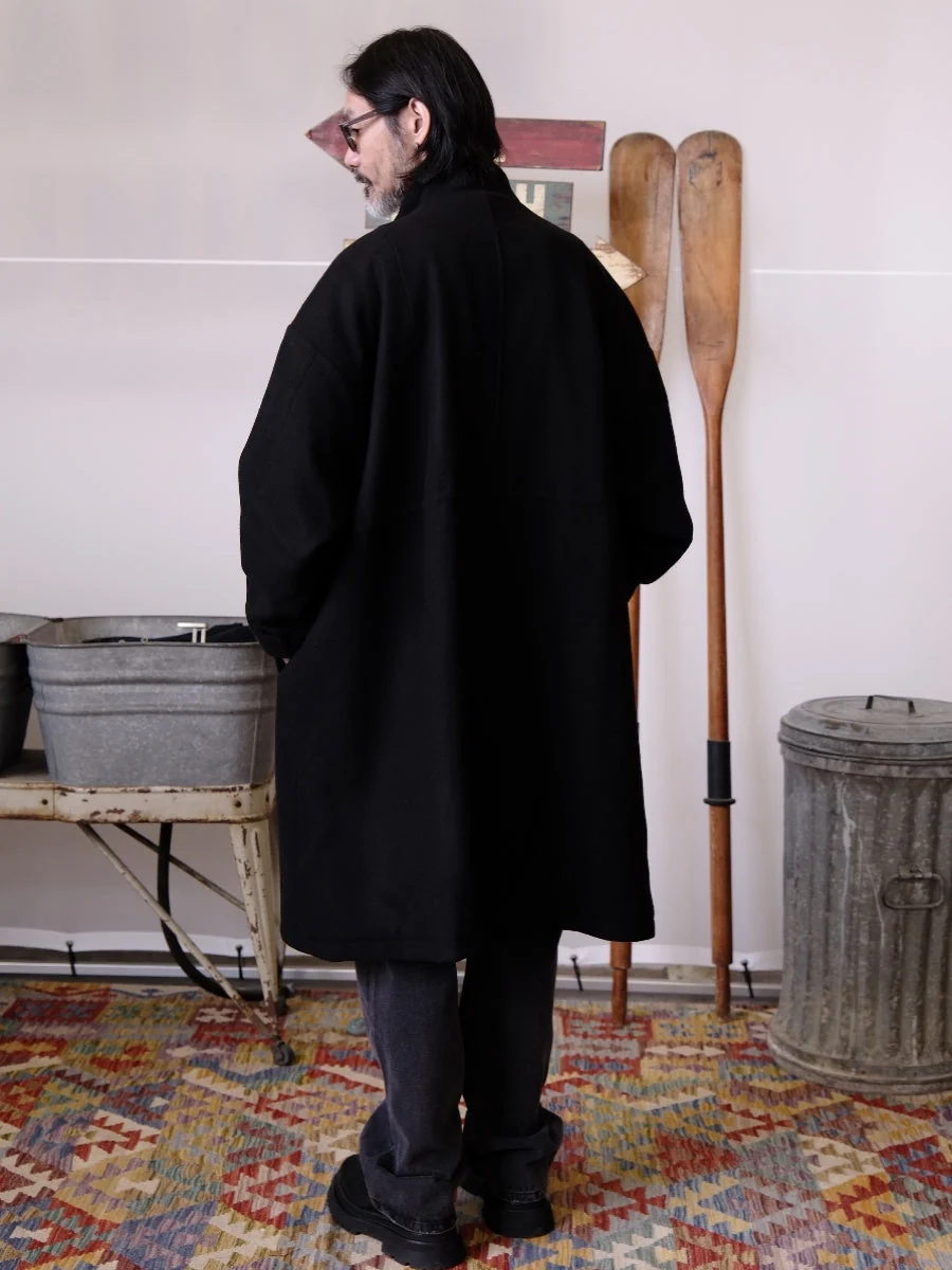 Drawstring Wool Coat - Image 4