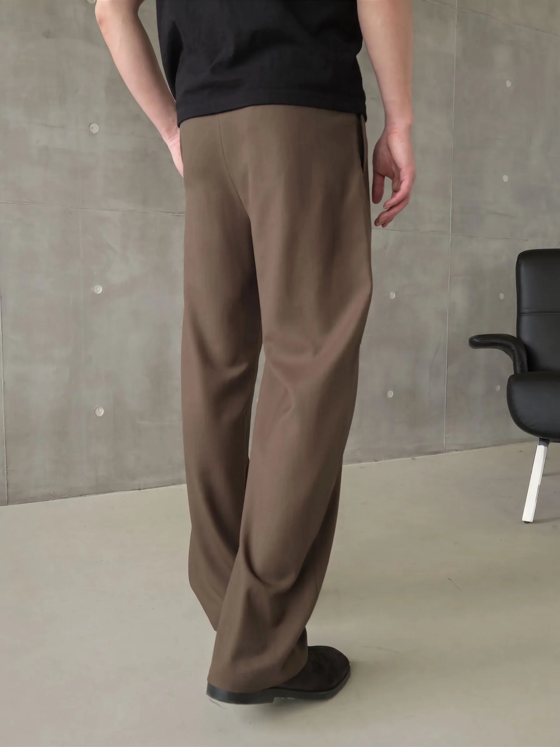 Drawstring Wool Trousers - Image 3