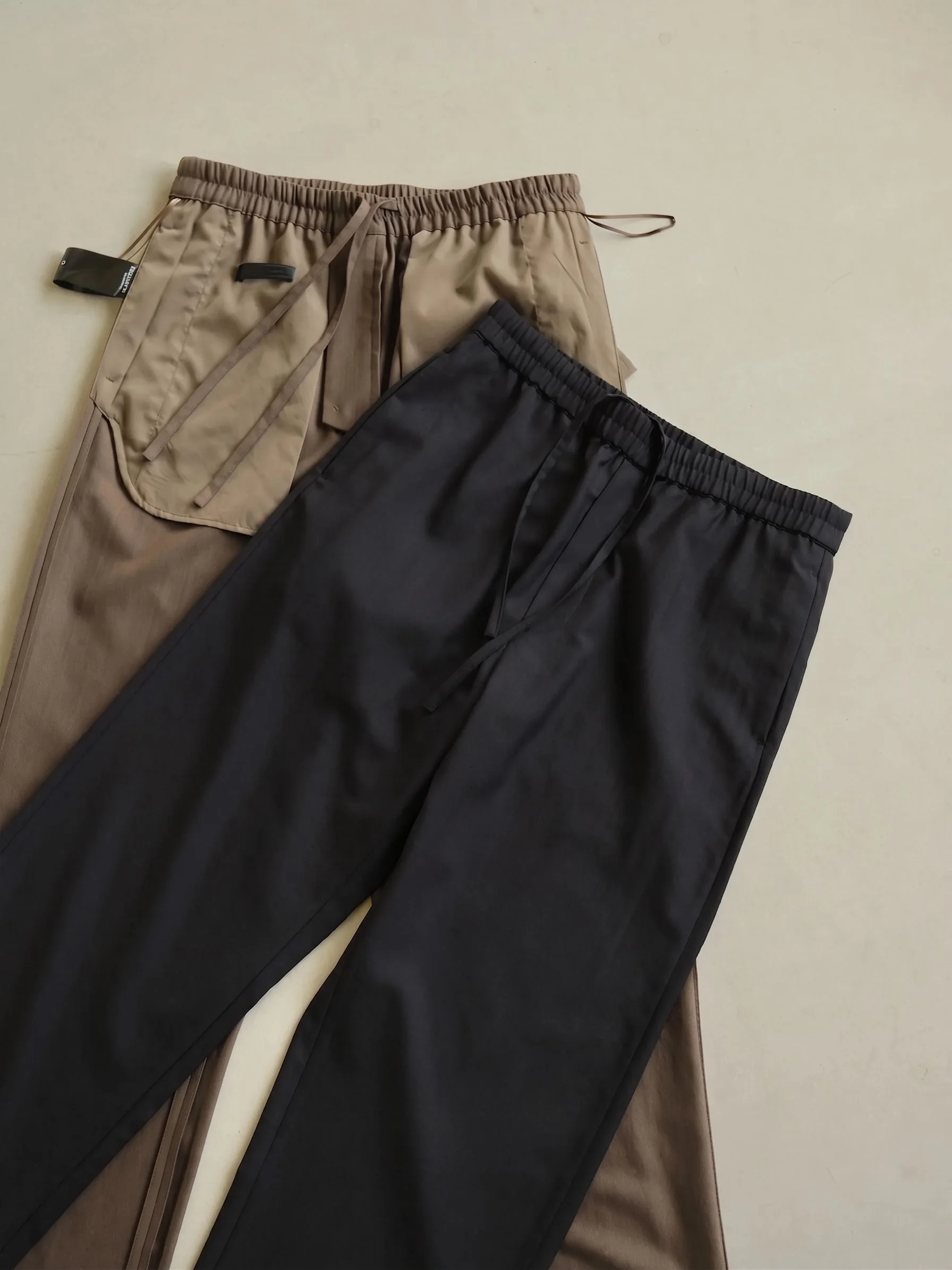 Drawstring Wool Trousers - Image 5