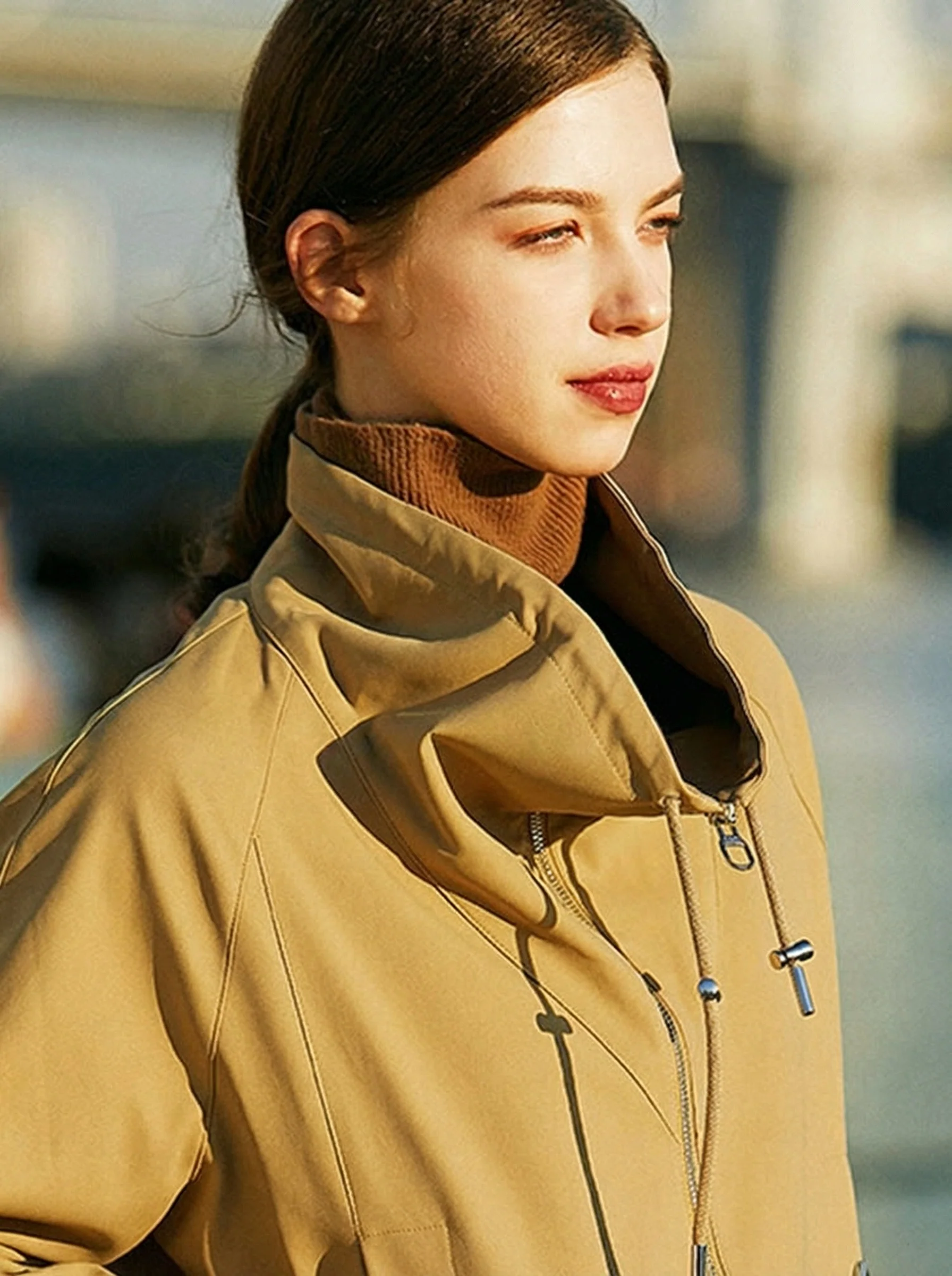 Drawstring Zip Jacket - Image 4