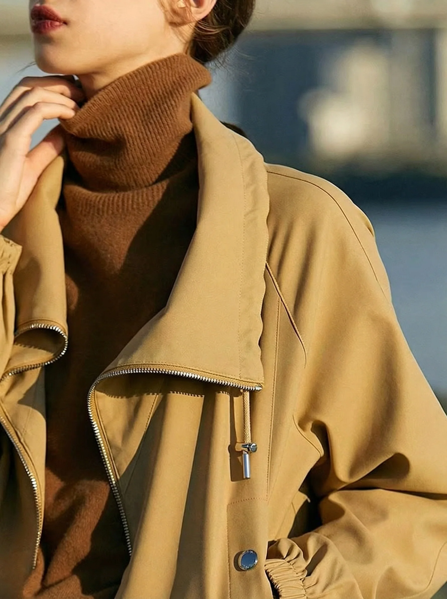 Drawstring Zip Jacket - Image 5