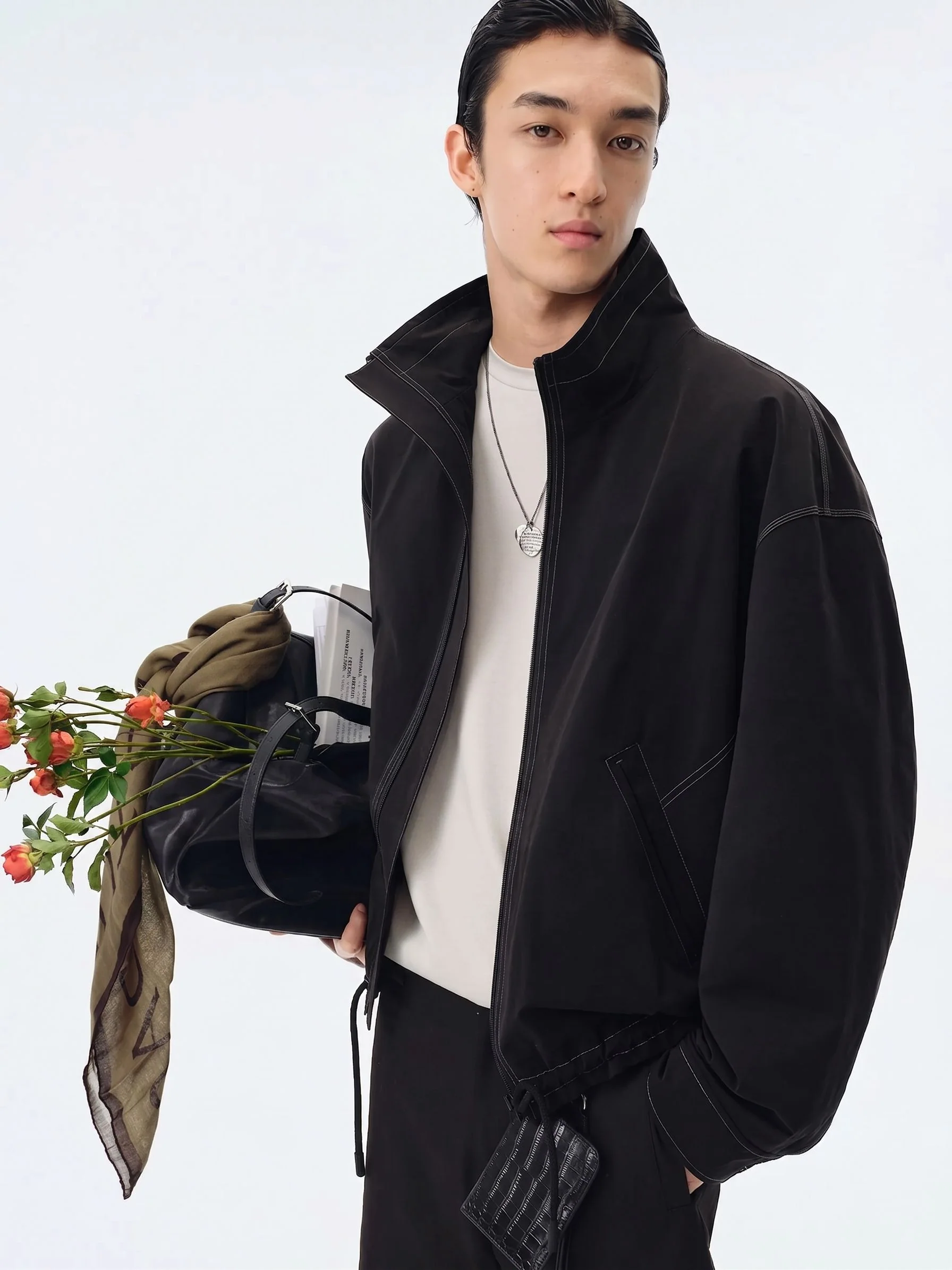 Drawstring Zip Jacket