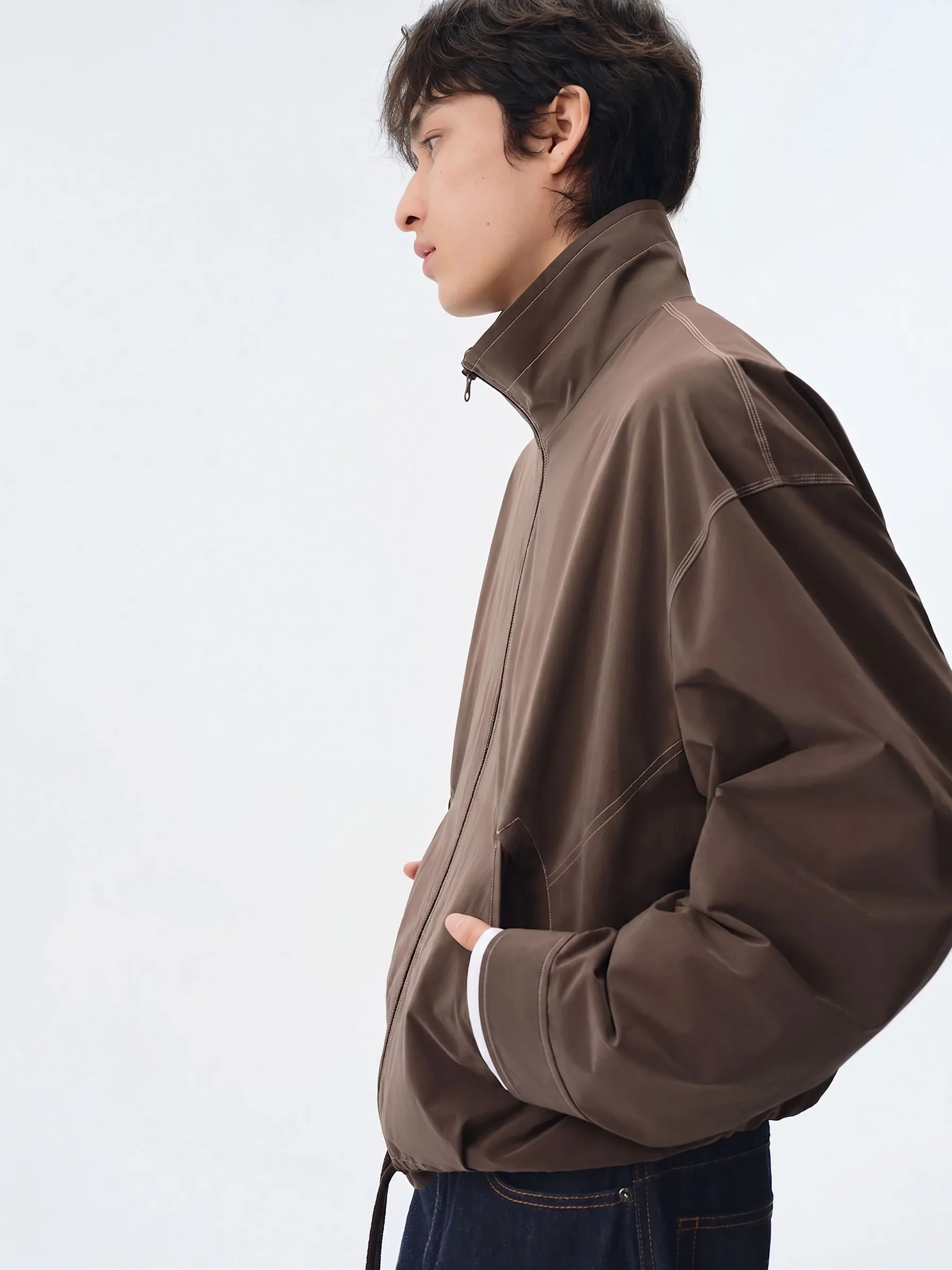 Drawstring Zip Jacket - Image 2