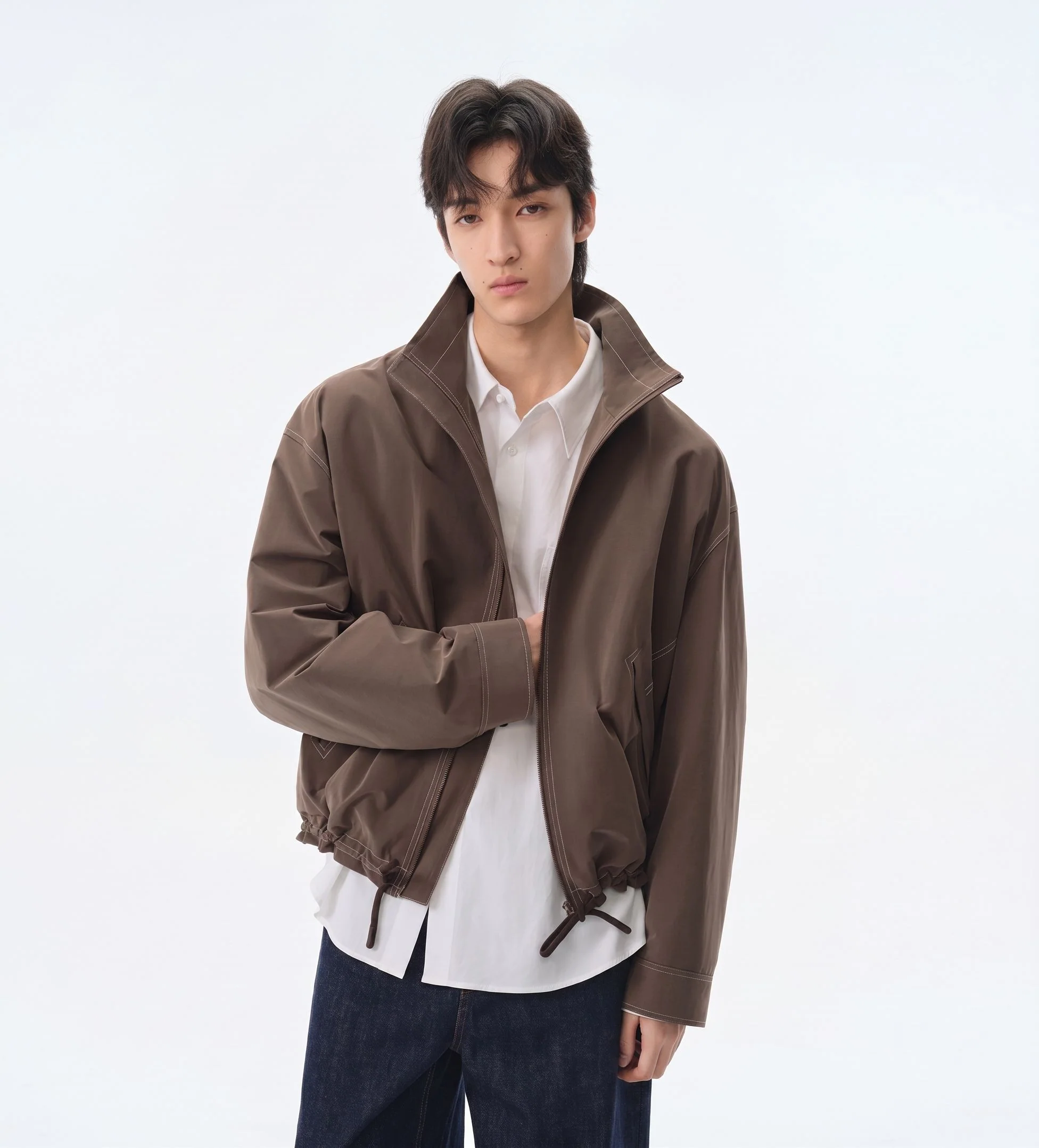 Drawstring Zip Jacket - Image 5