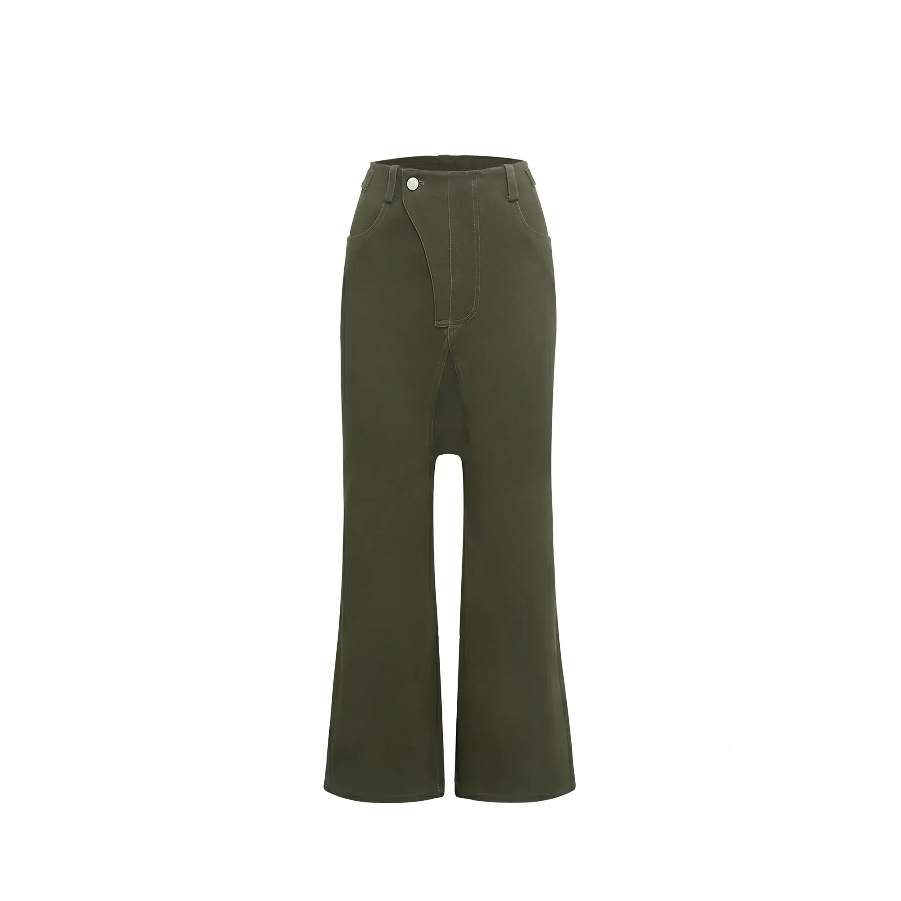 Drop Crotch Flare Overalls - Image 7