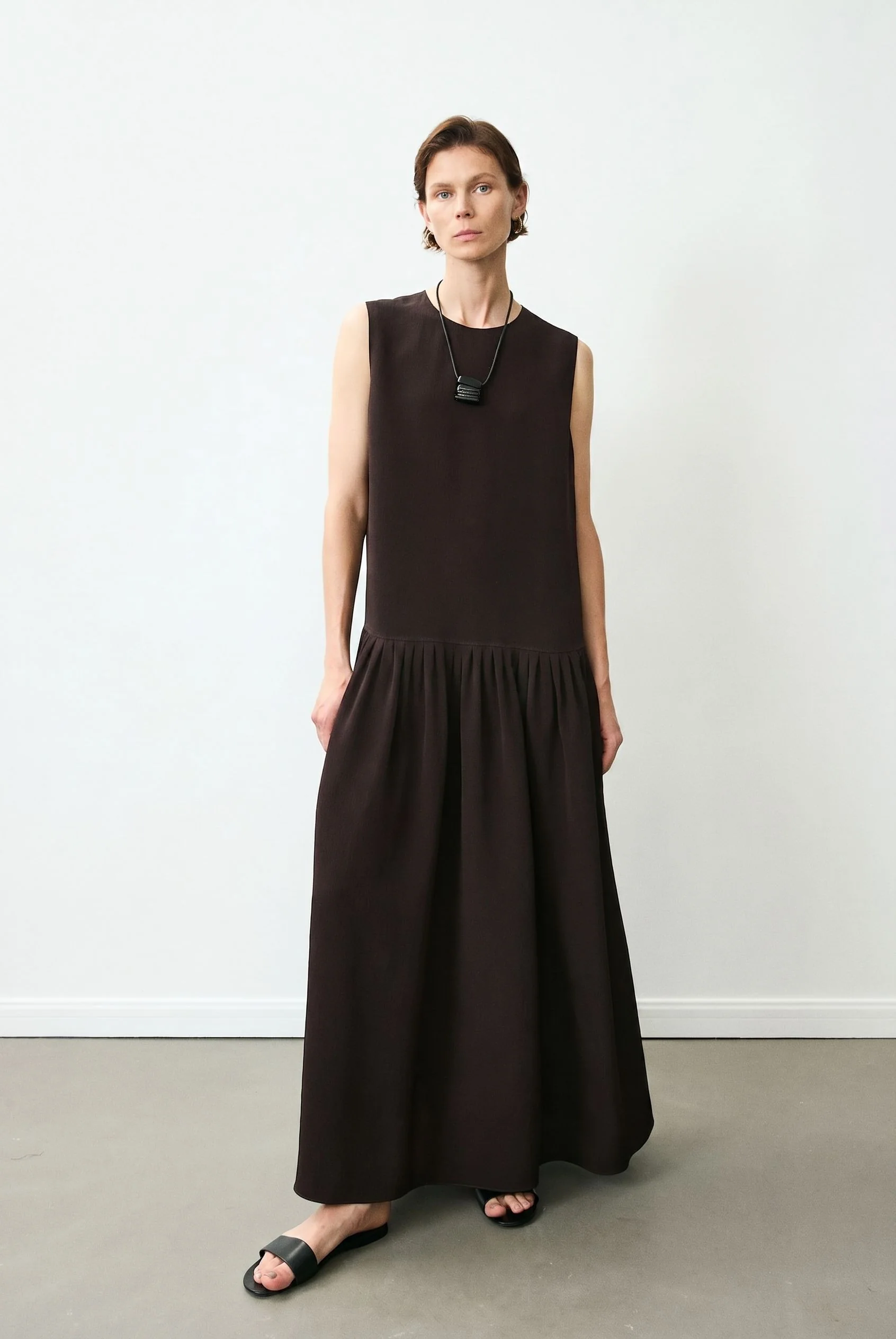 Drop-Waist Maxi Dress