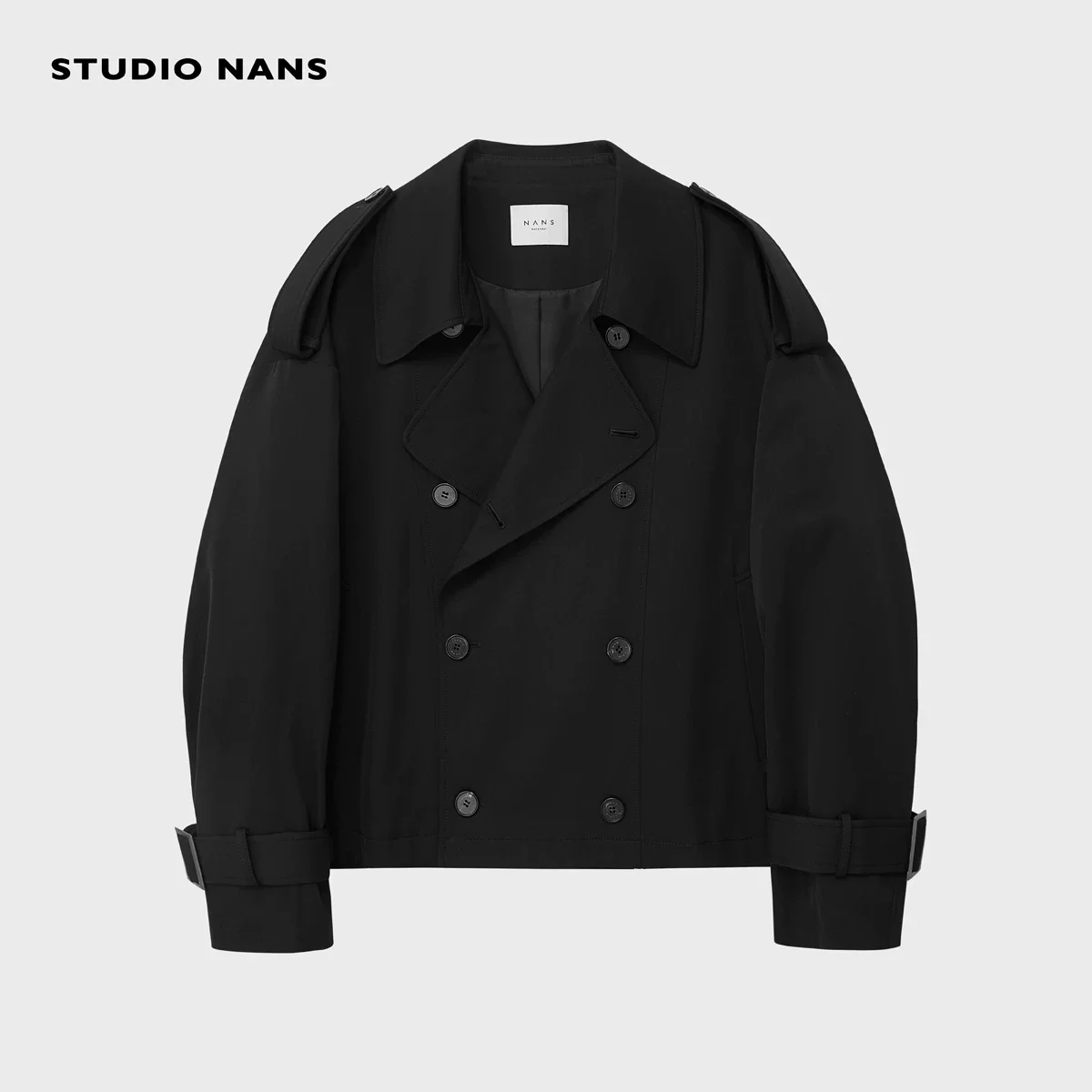 Dual-Length Double-Breasted Trench Coat - Image 6