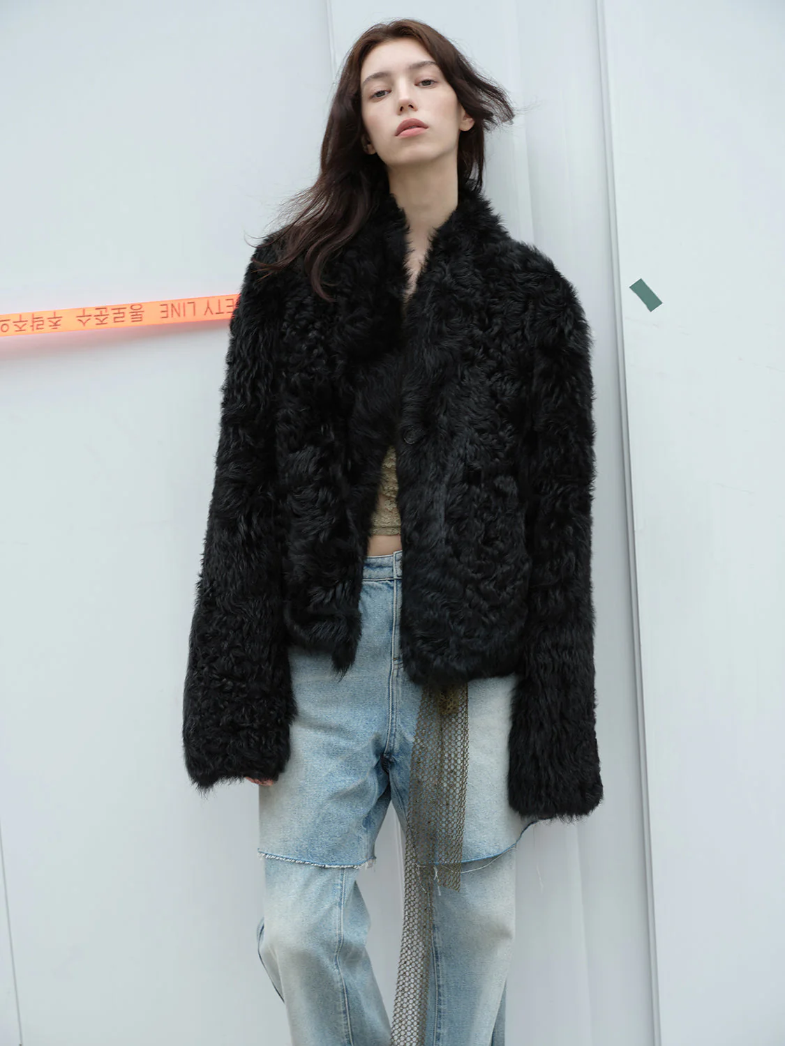 Dual-Sided Stand-Up Fur Coat - Image 2