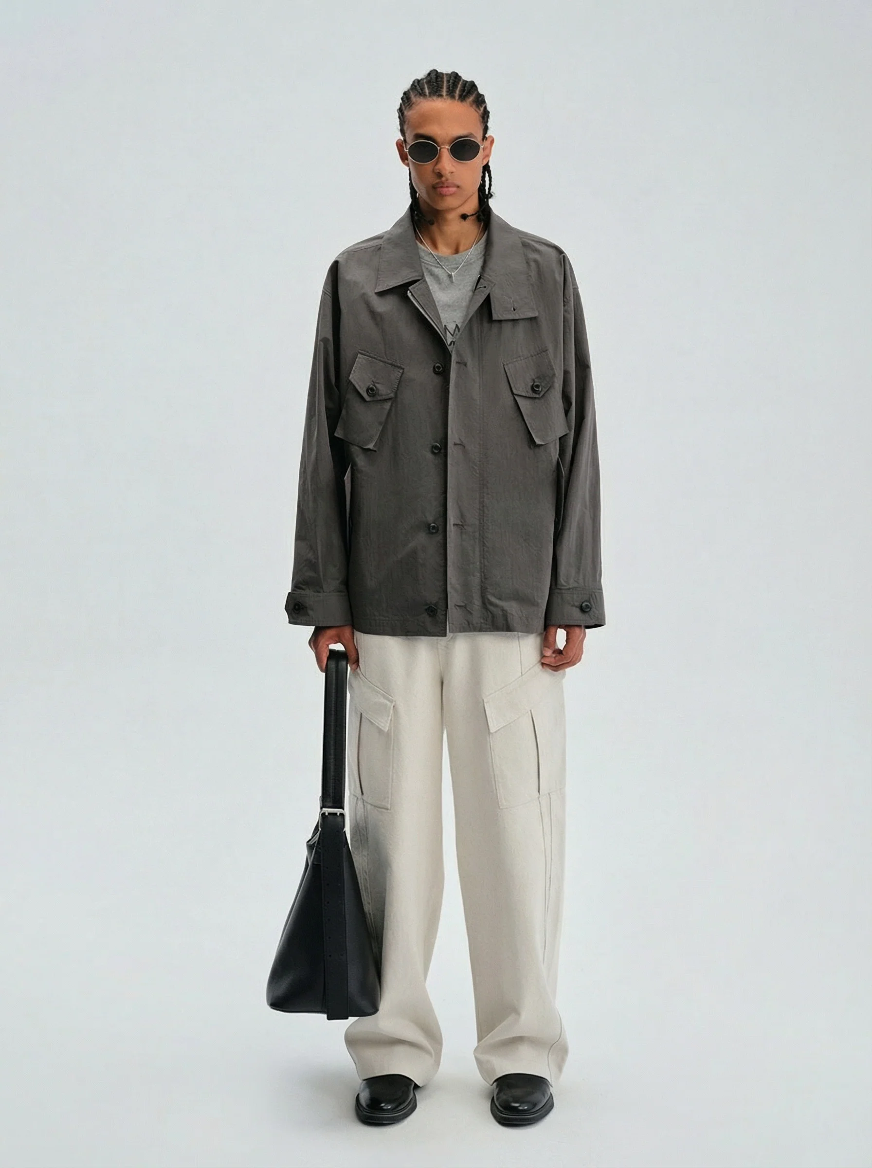Dusk Gray Utility Field Jacket - Image 3