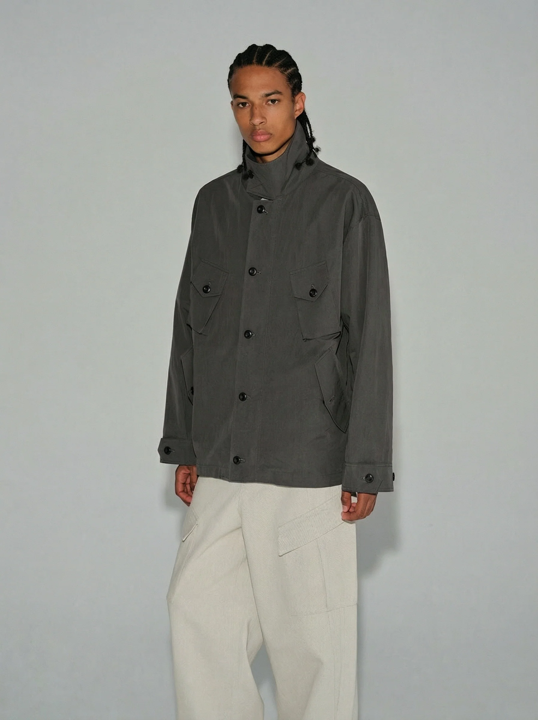 Dusk Gray Utility Field Jacket - Image 4