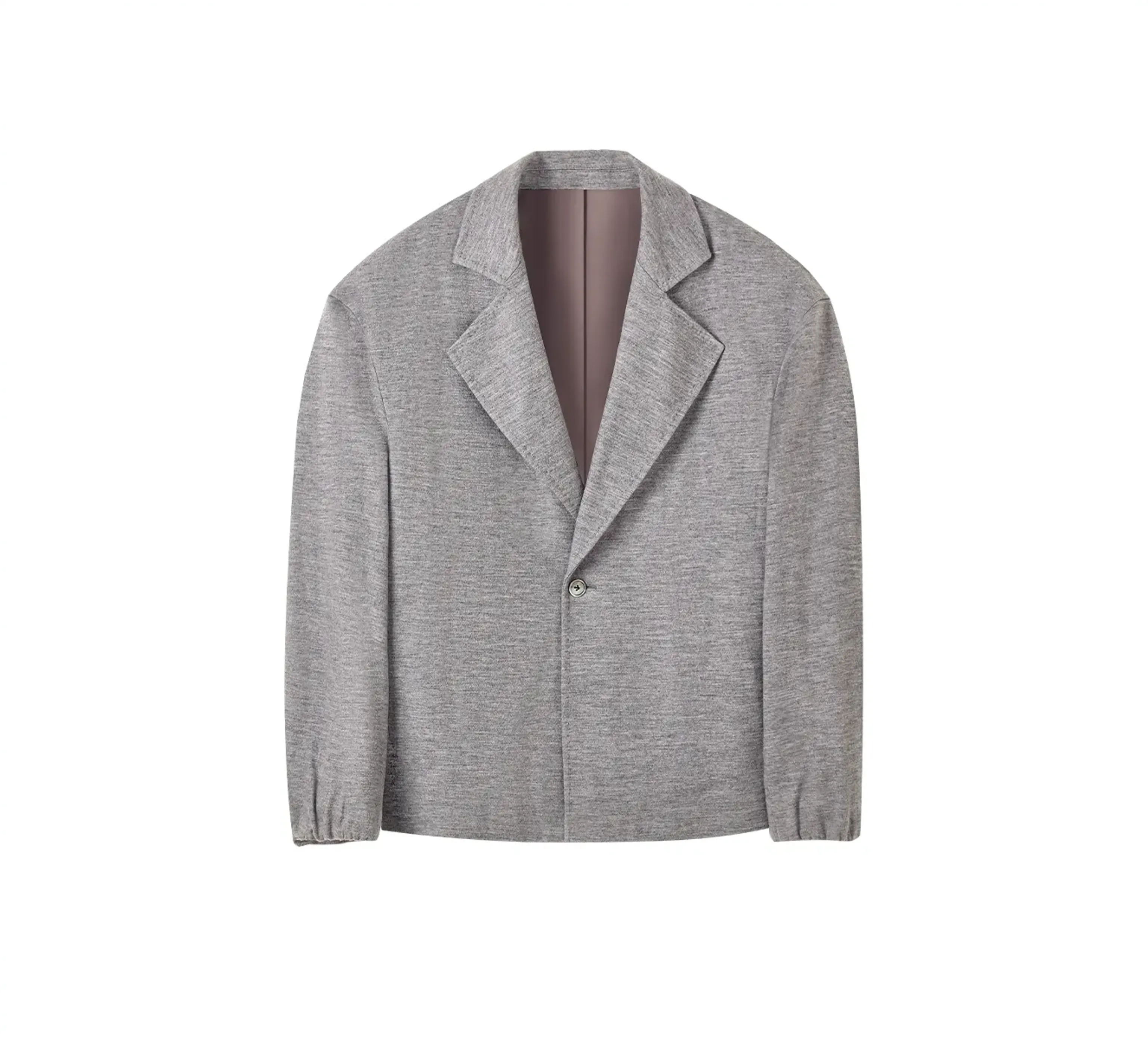 Easy-Care Wool Knit Unstructured Blazer - Image 5